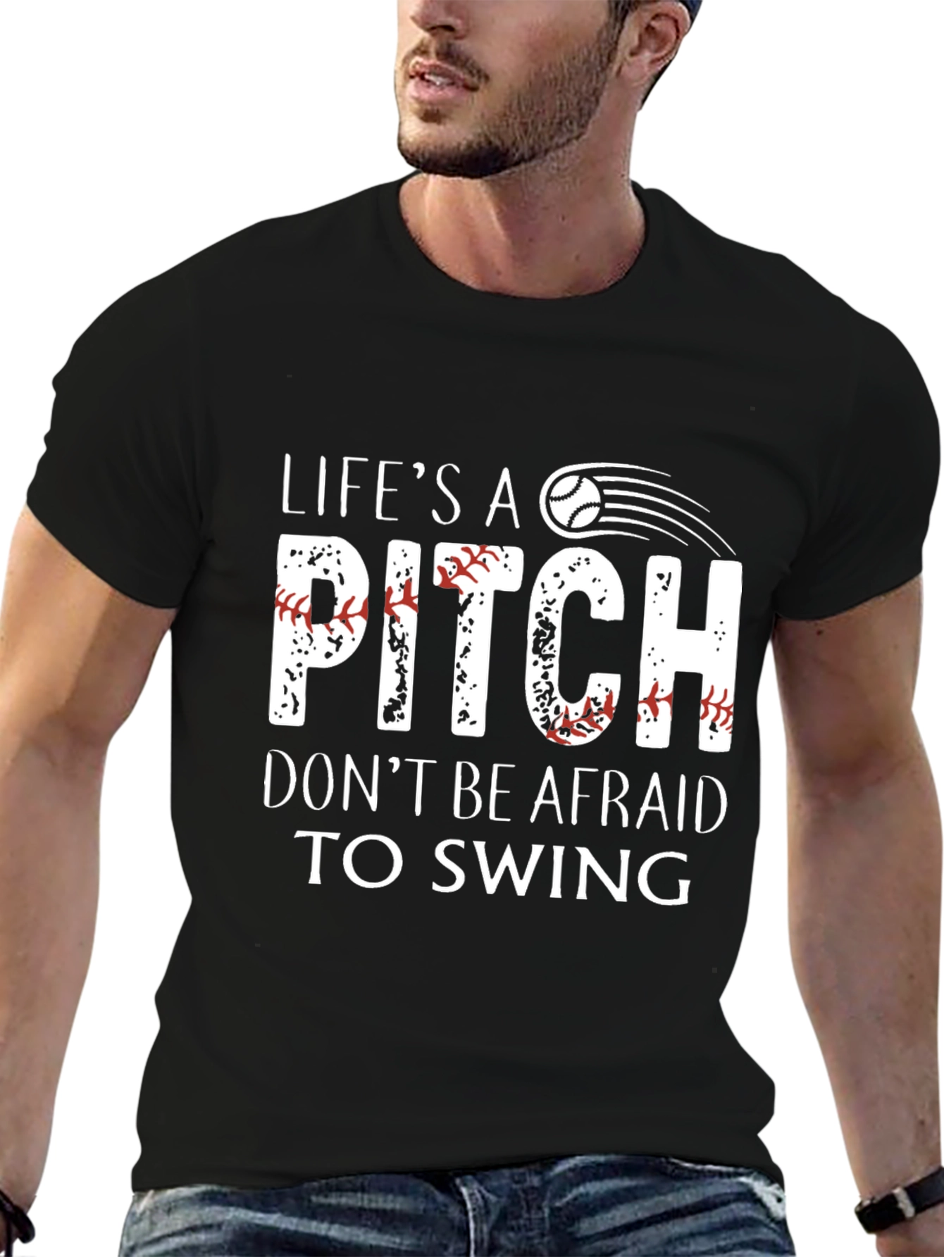 Lifes A Pitch Baseball T-Shirt