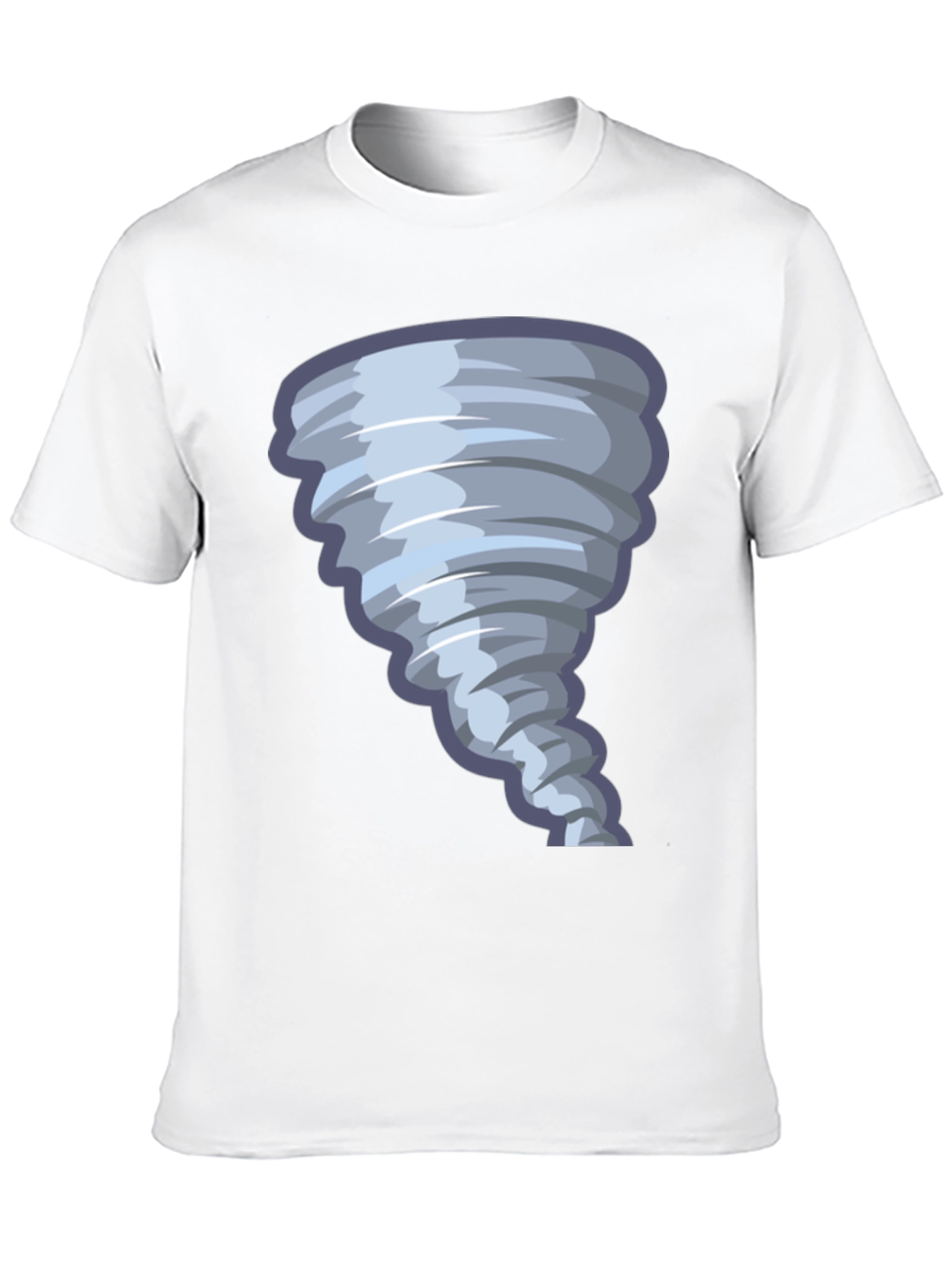 Cartoon Tornado Graphic Tee - Fun Weather Shirt