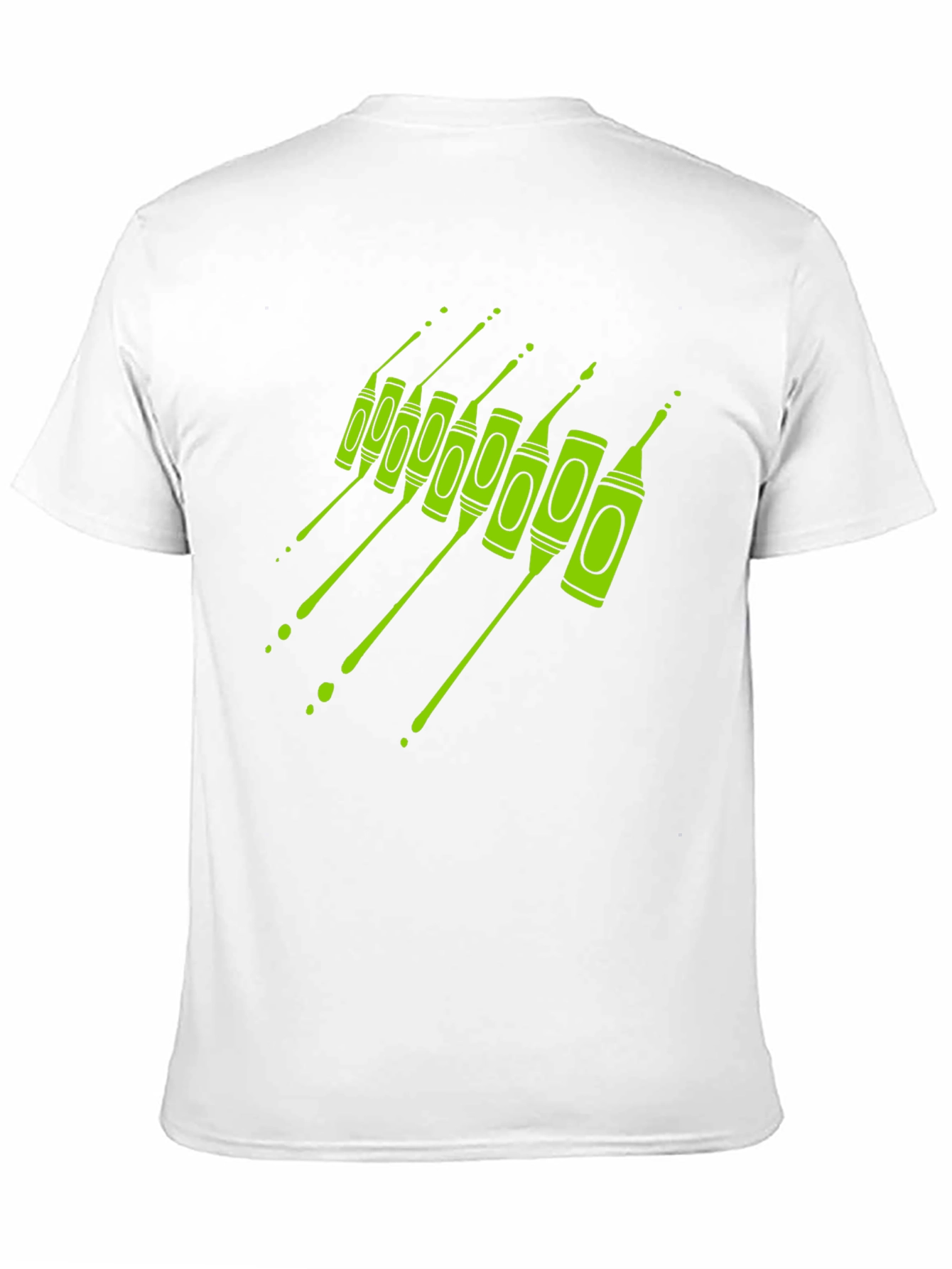 Crayon Drip Graphic Tee - Artistic Black T-Shirt