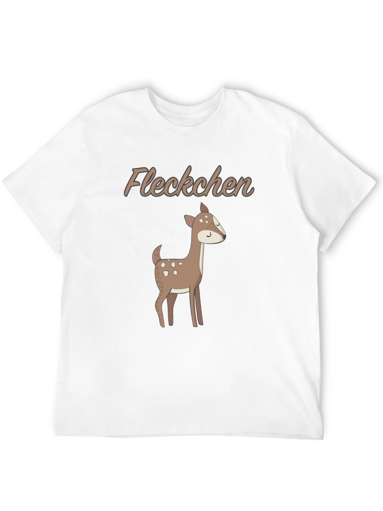 Cute Deer Graphic Tee - Fleckchen
