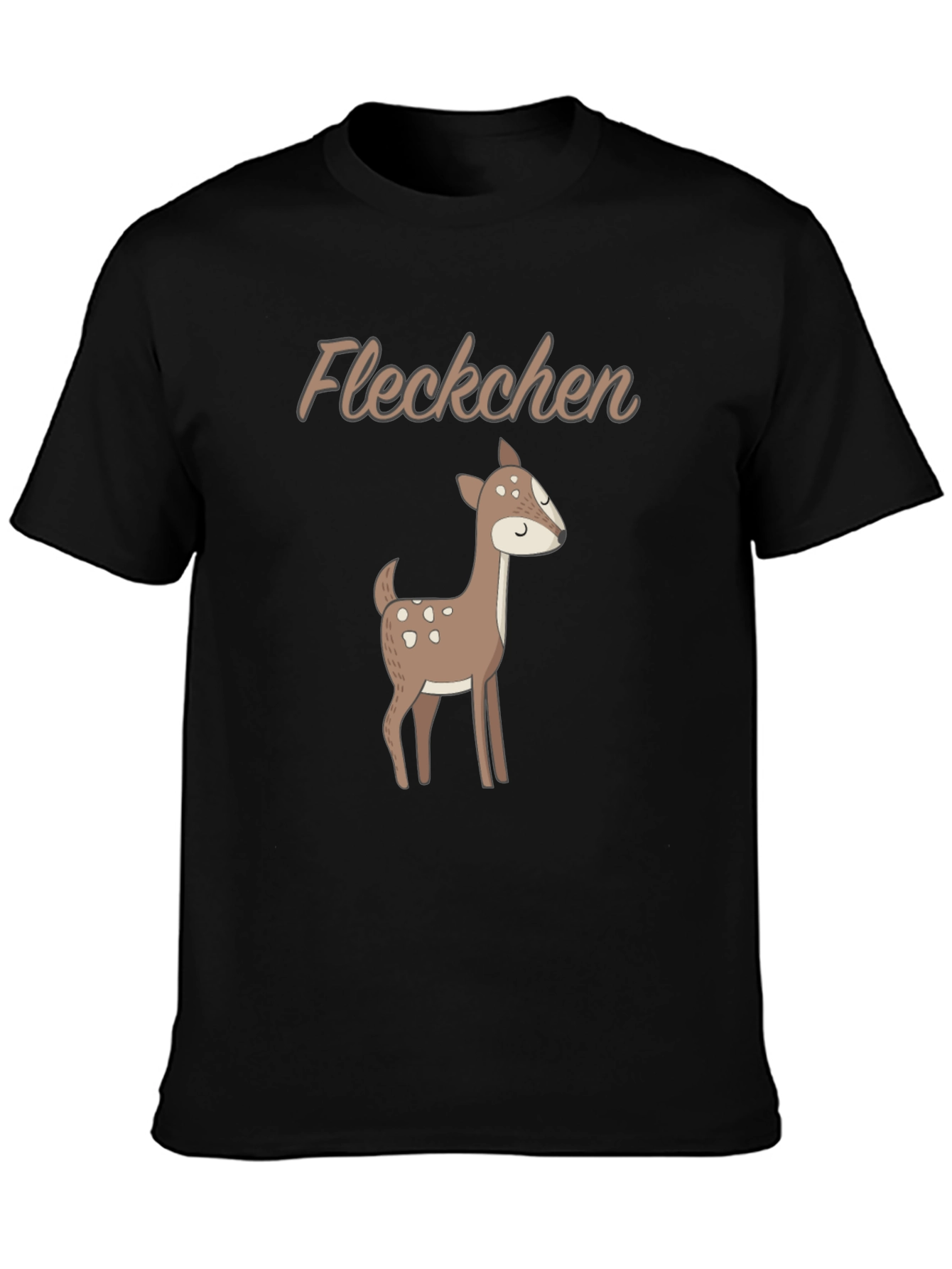 Cute Deer Graphic Tee - Fleckchen