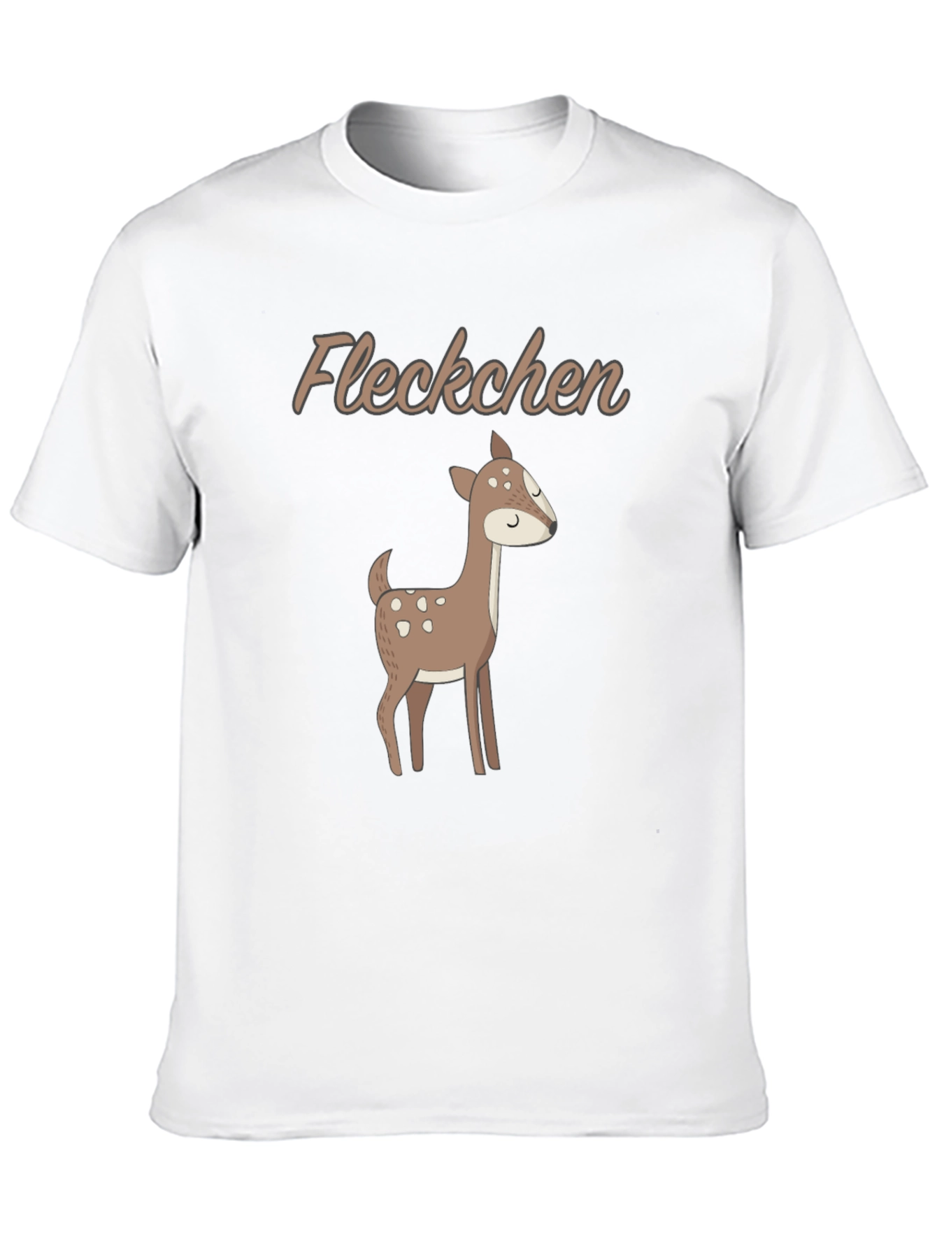 Cute Deer Graphic Tee - Fleckchen