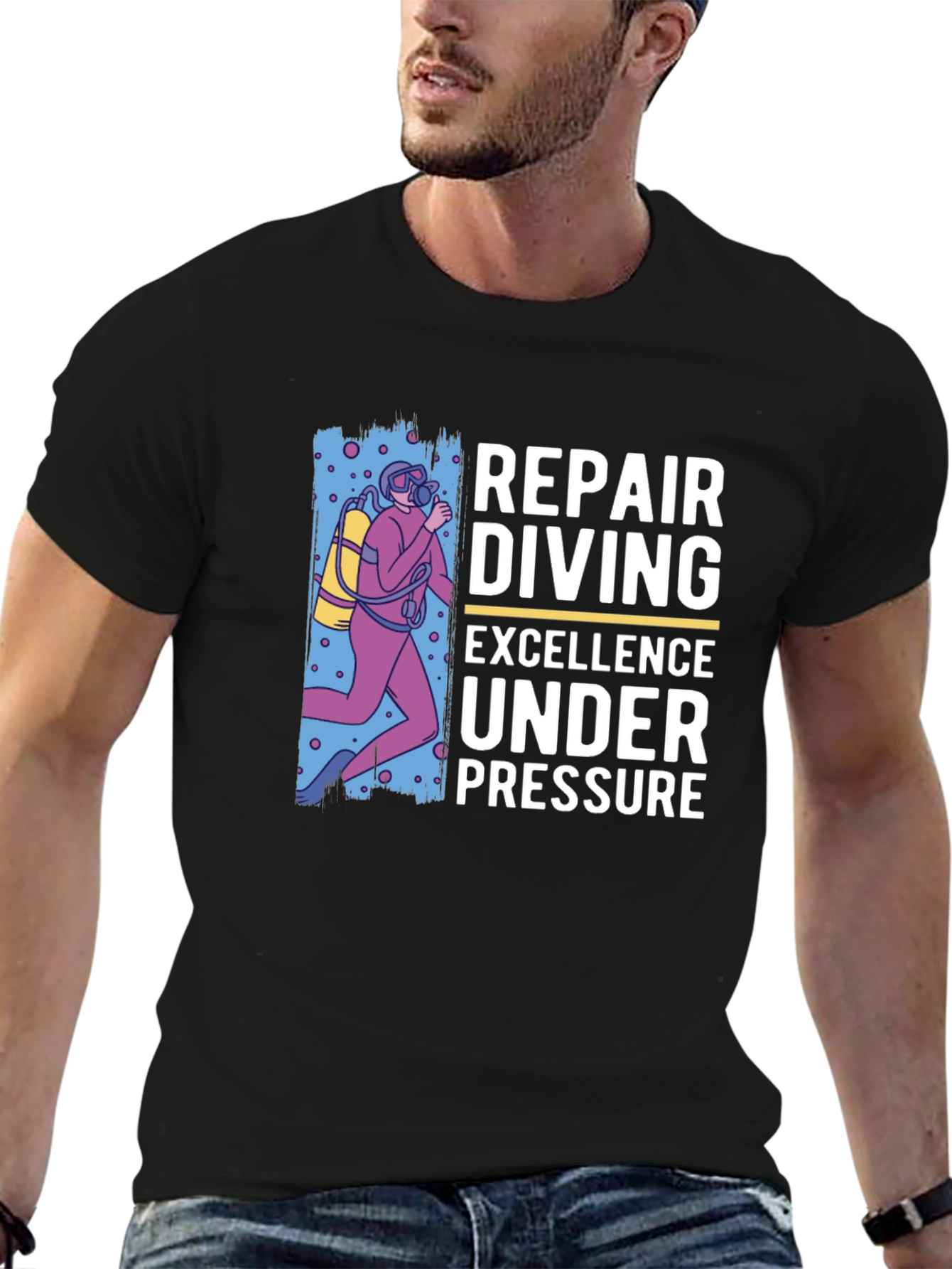 Repair Diving T-Shirt - Excellence Under Pressure