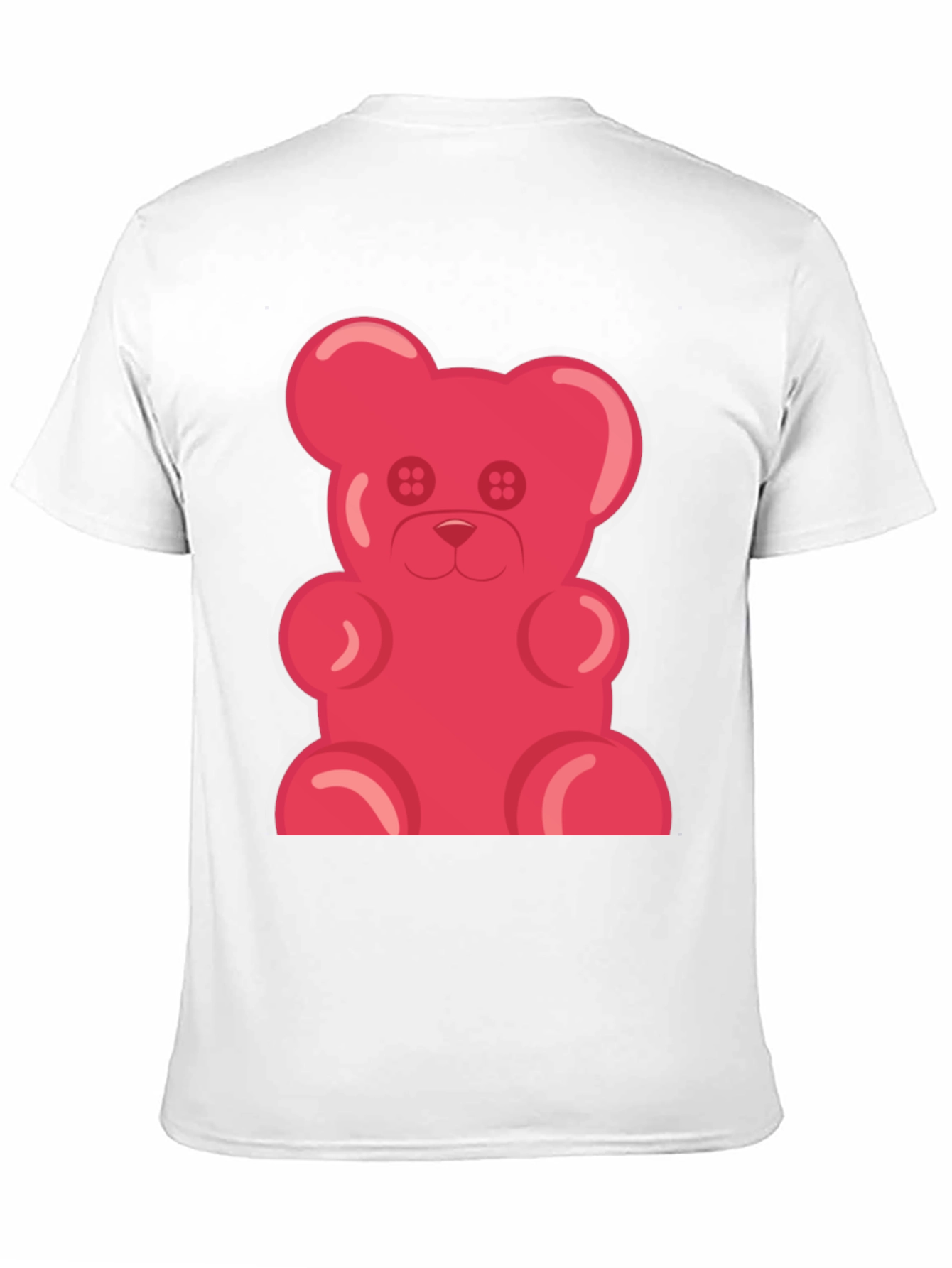Gummy Bear Graphic Tee - Black Cotton T-Shirt