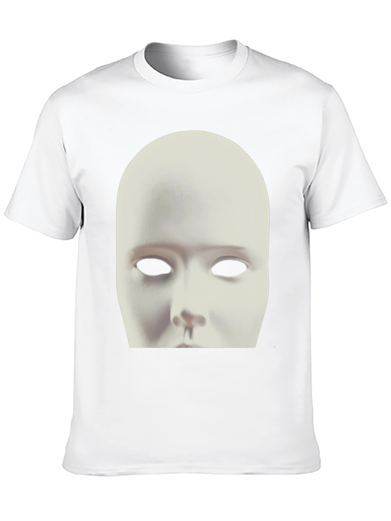 Mysterious Mask Graphic Tee - Unisex Black T-Shirt