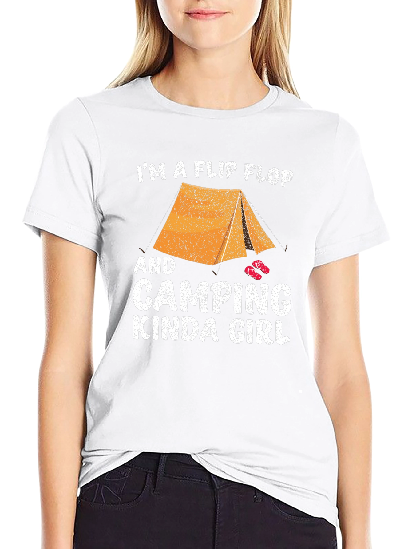 Camping Kinda Girl Tee - Flip Flop Tent