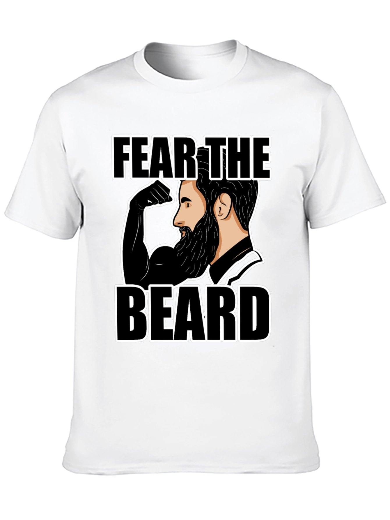 Fear the Beard T-Shirt - Black Graphic Tee