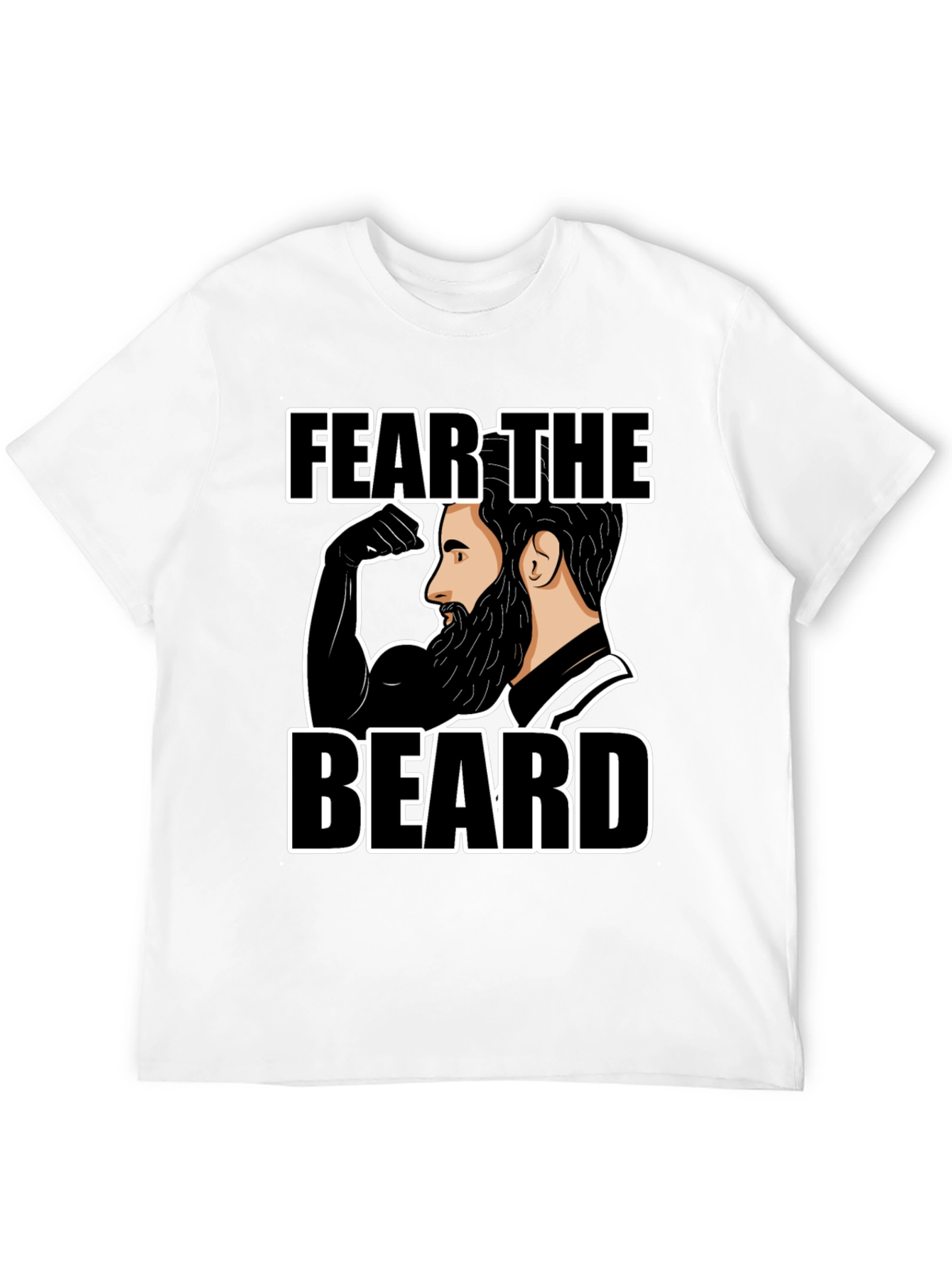 Fear the Beard T-Shirt - Black Graphic Tee
