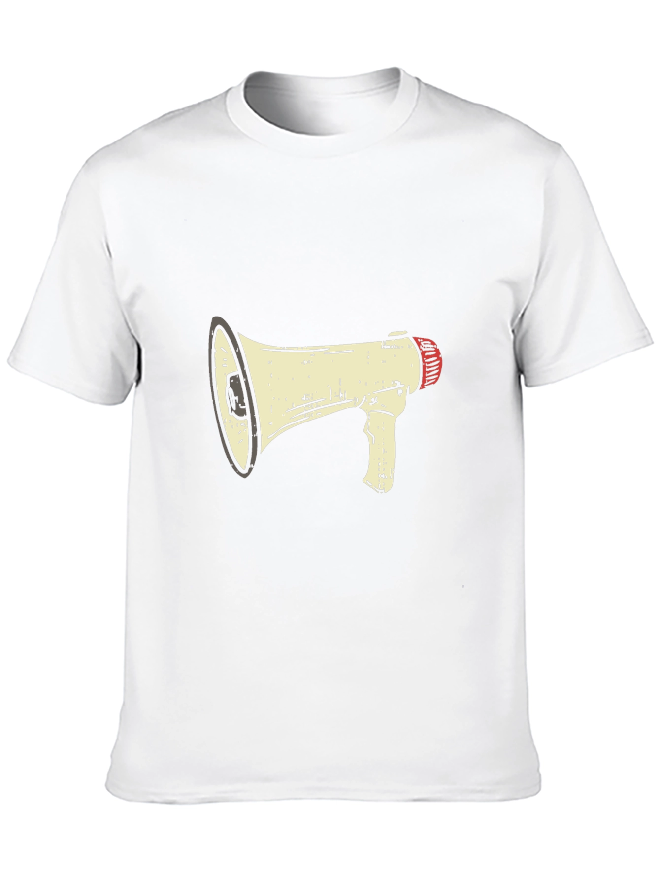 Megaphone Graphic Tee - Black Cotton Comfort
