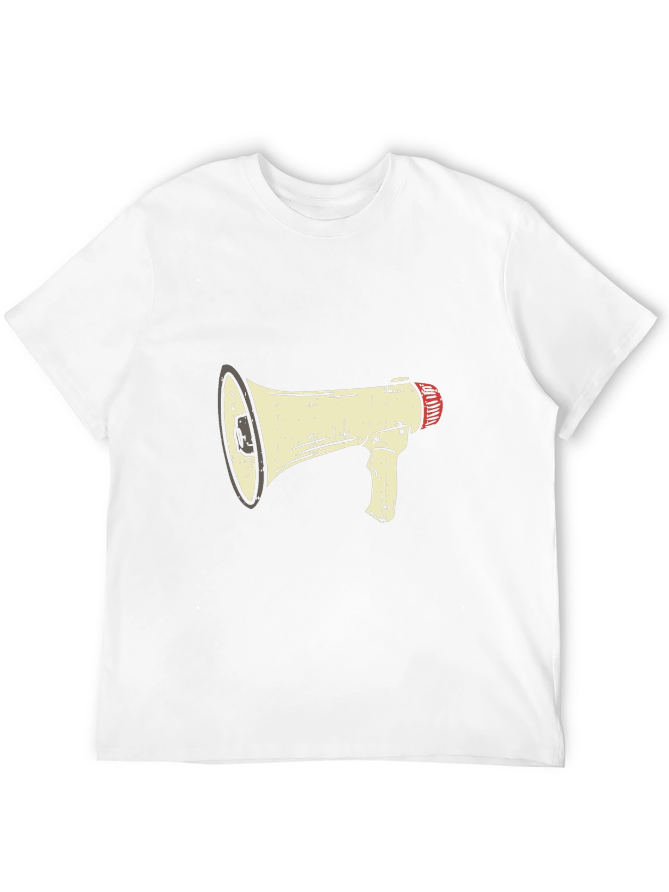 Megaphone Graphic Tee - Black Cotton Comfort