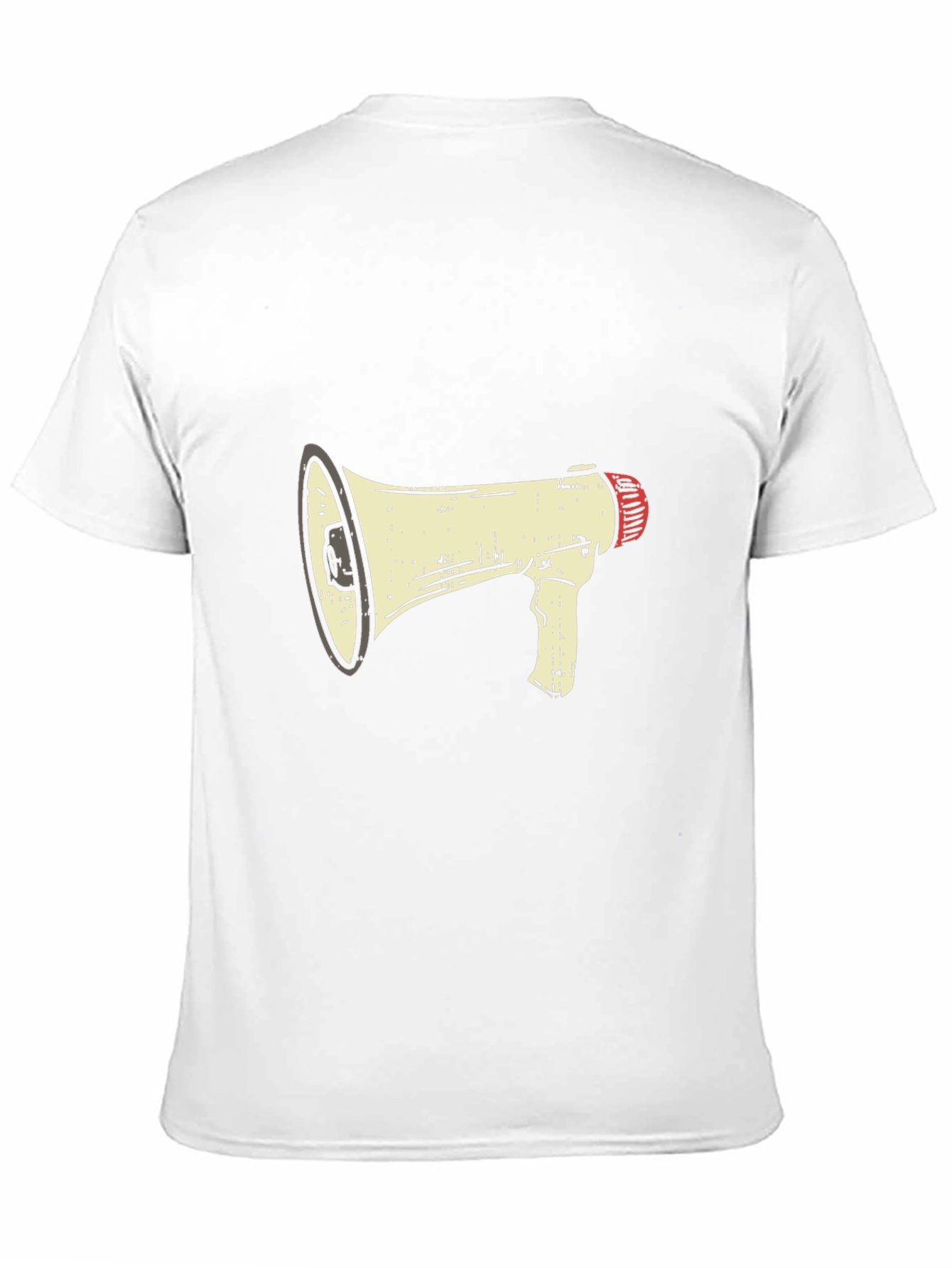 Megaphone Graphic Tee - Black Cotton Comfort