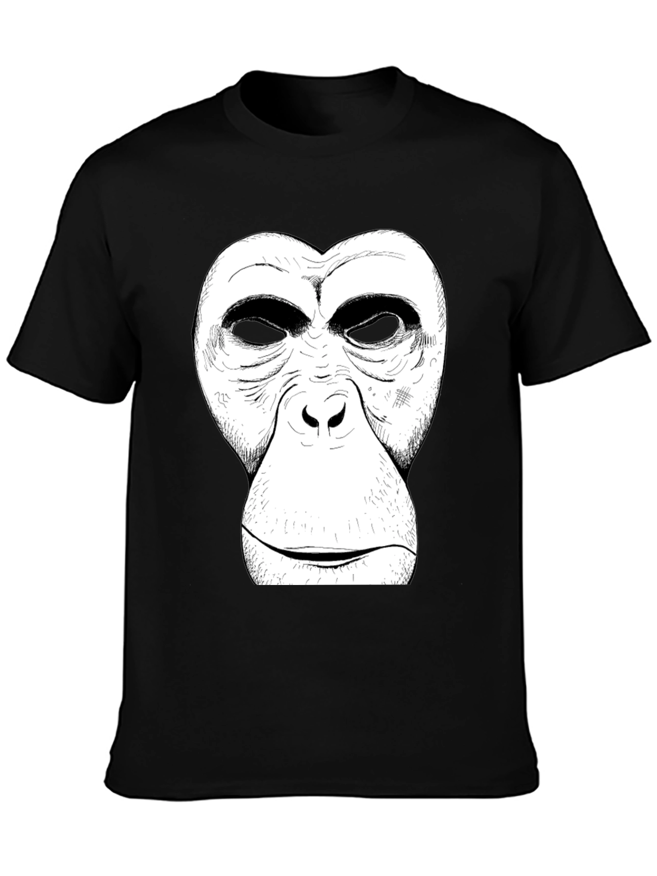 Ape Face Graphic T-Shirt - Mens Black Tee