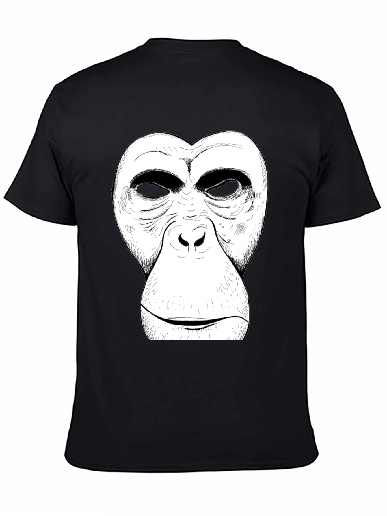 Ape Face Graphic T-Shirt - Mens Black Tee