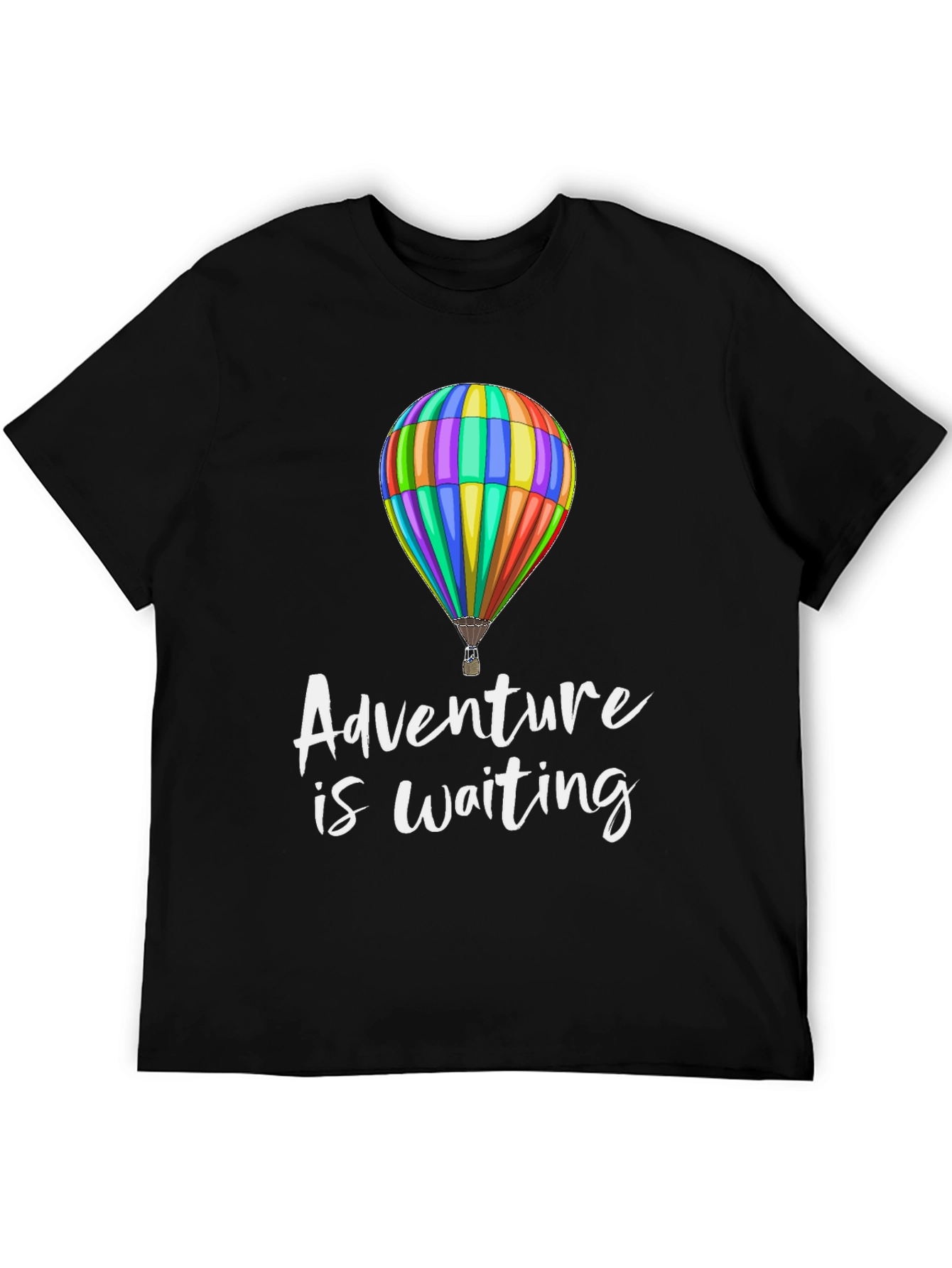 Adventure is Waiting Hot Air Balloon Graphic Tee