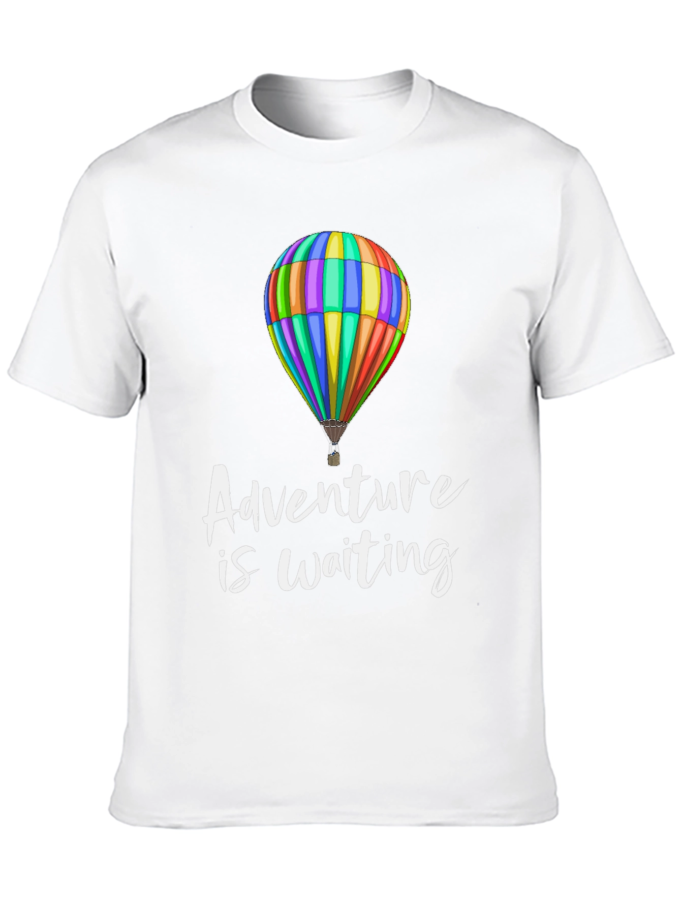 Adventure is Waiting Hot Air Balloon Graphic Tee