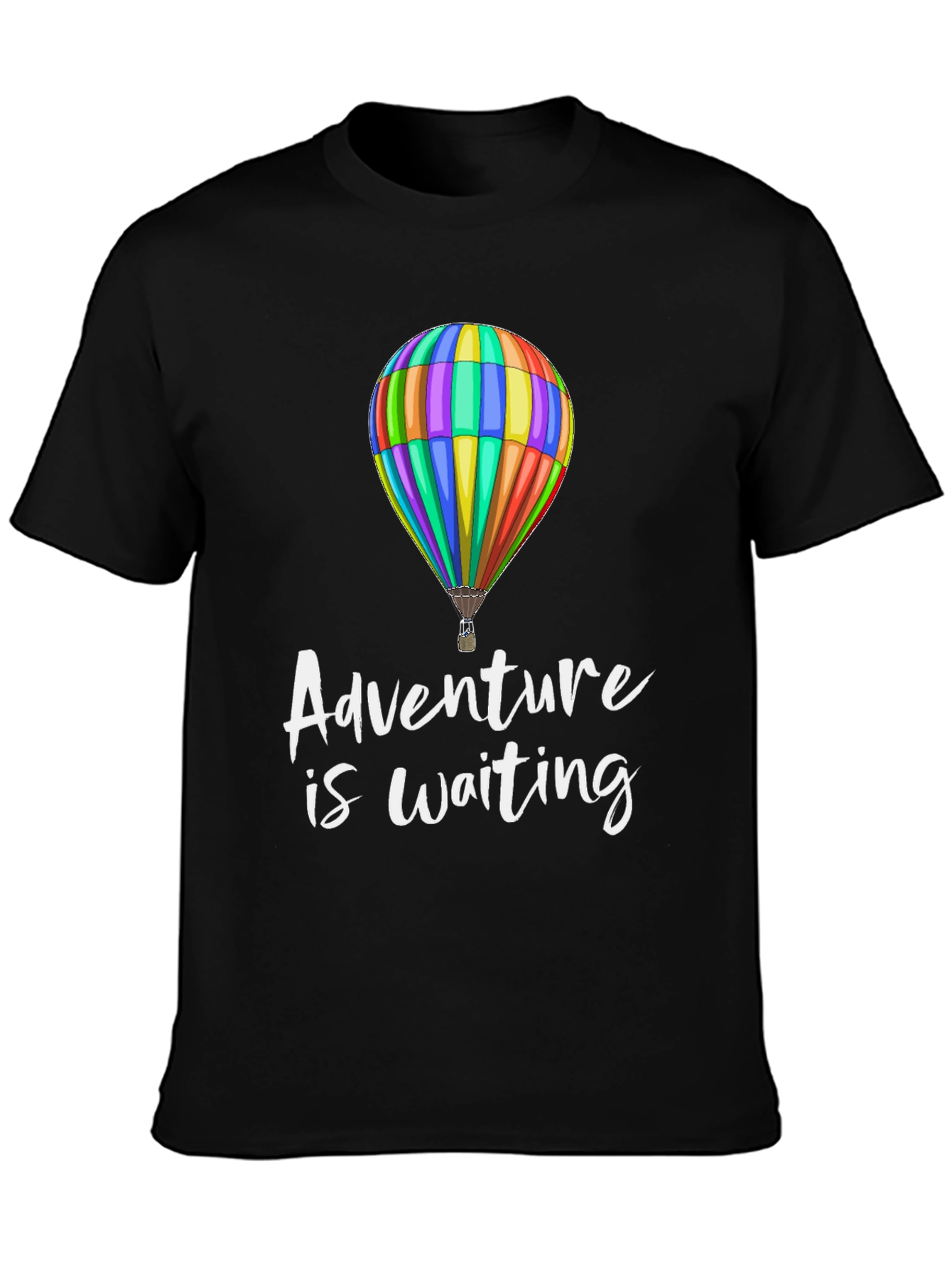 Adventure is Waiting Hot Air Balloon Graphic Tee