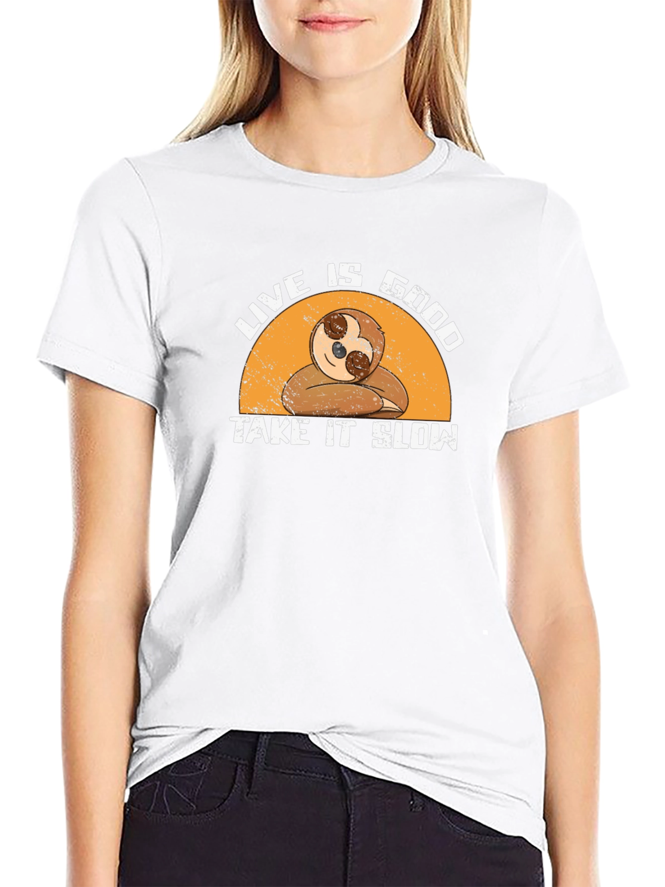 Live is Good Sloth T-Shirt - Take It Slow!