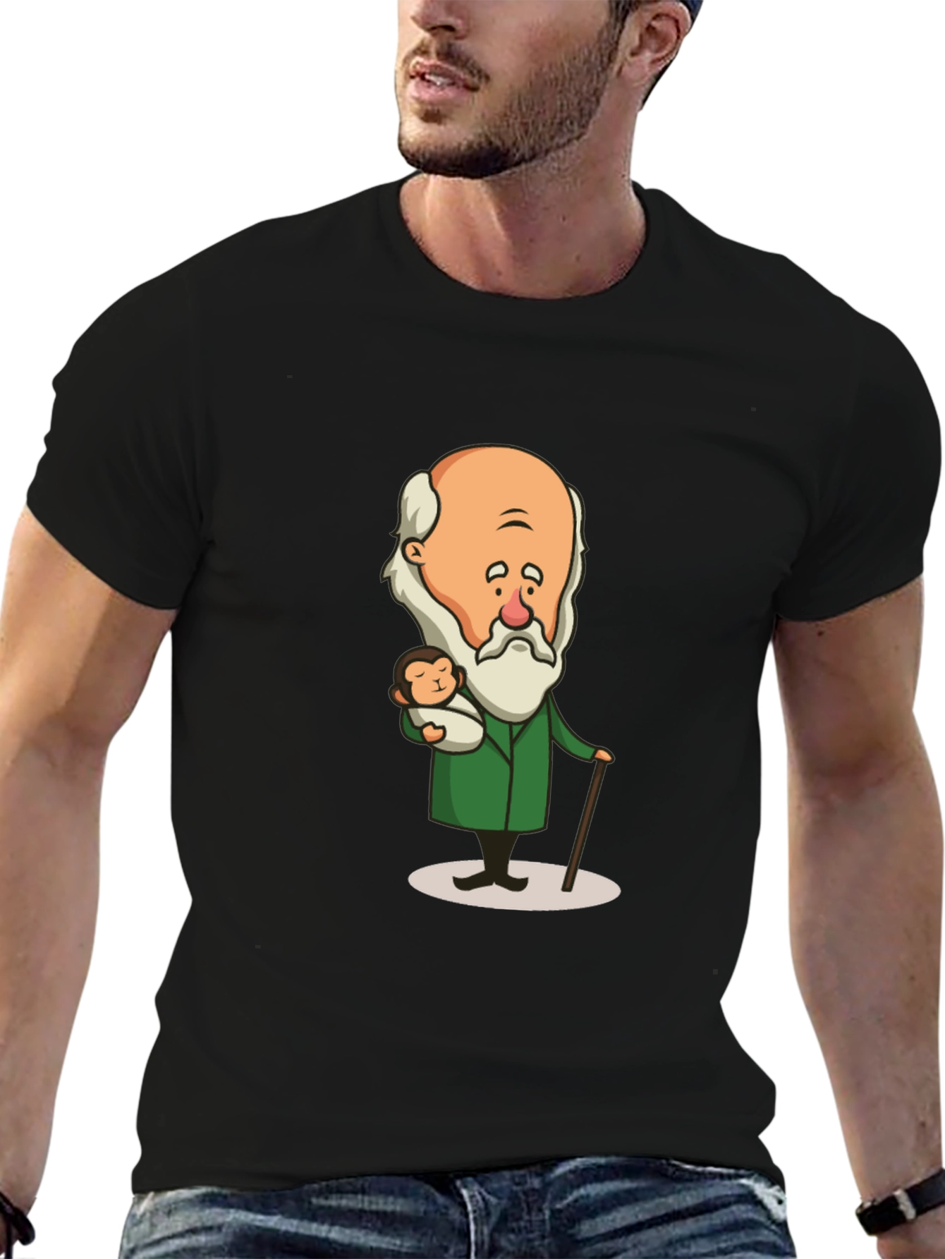 Charles Darwin & Ape Evolution T-Shirt