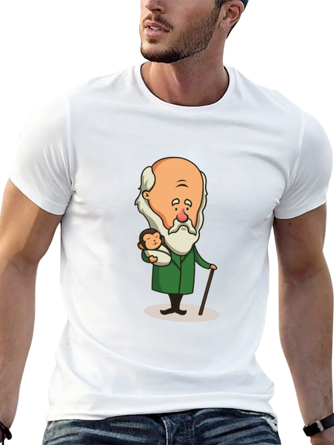 Charles Darwin & Ape Evolution T-Shirt