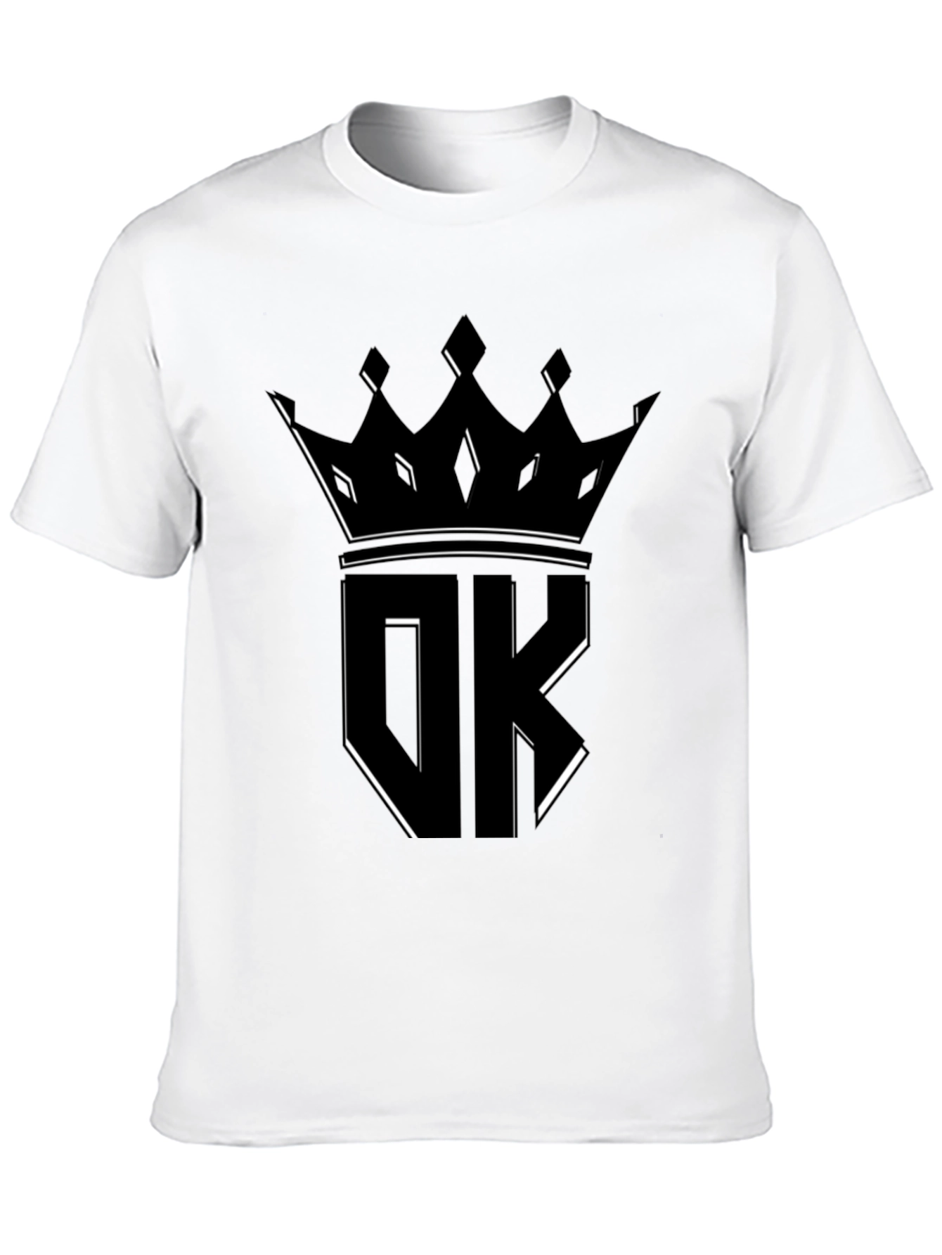 Crown OK Black Graphic Tee - Stylish Streetwear