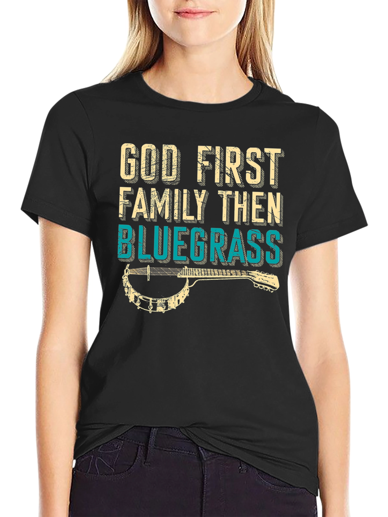 God First Family Then Bluegrass T-Shirt