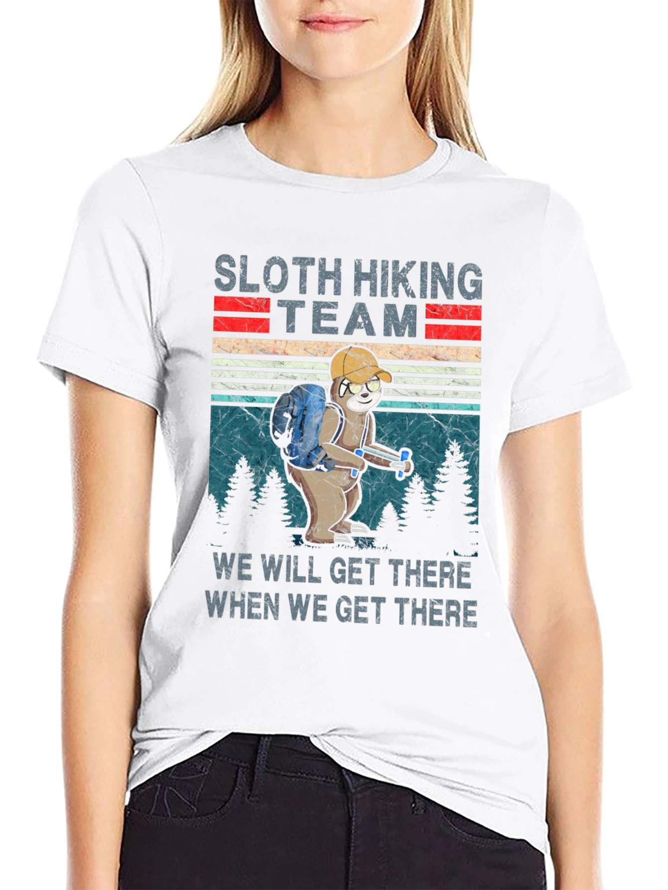 Sloth Hiking Team T-Shirt: We Will Get There