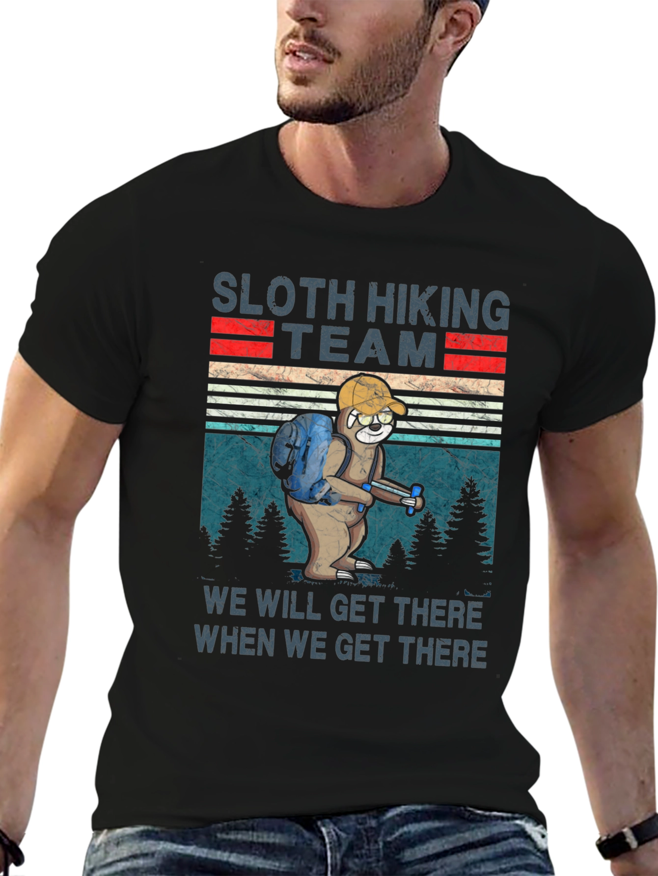 Sloth Hiking Team T-Shirt: We Will Get There