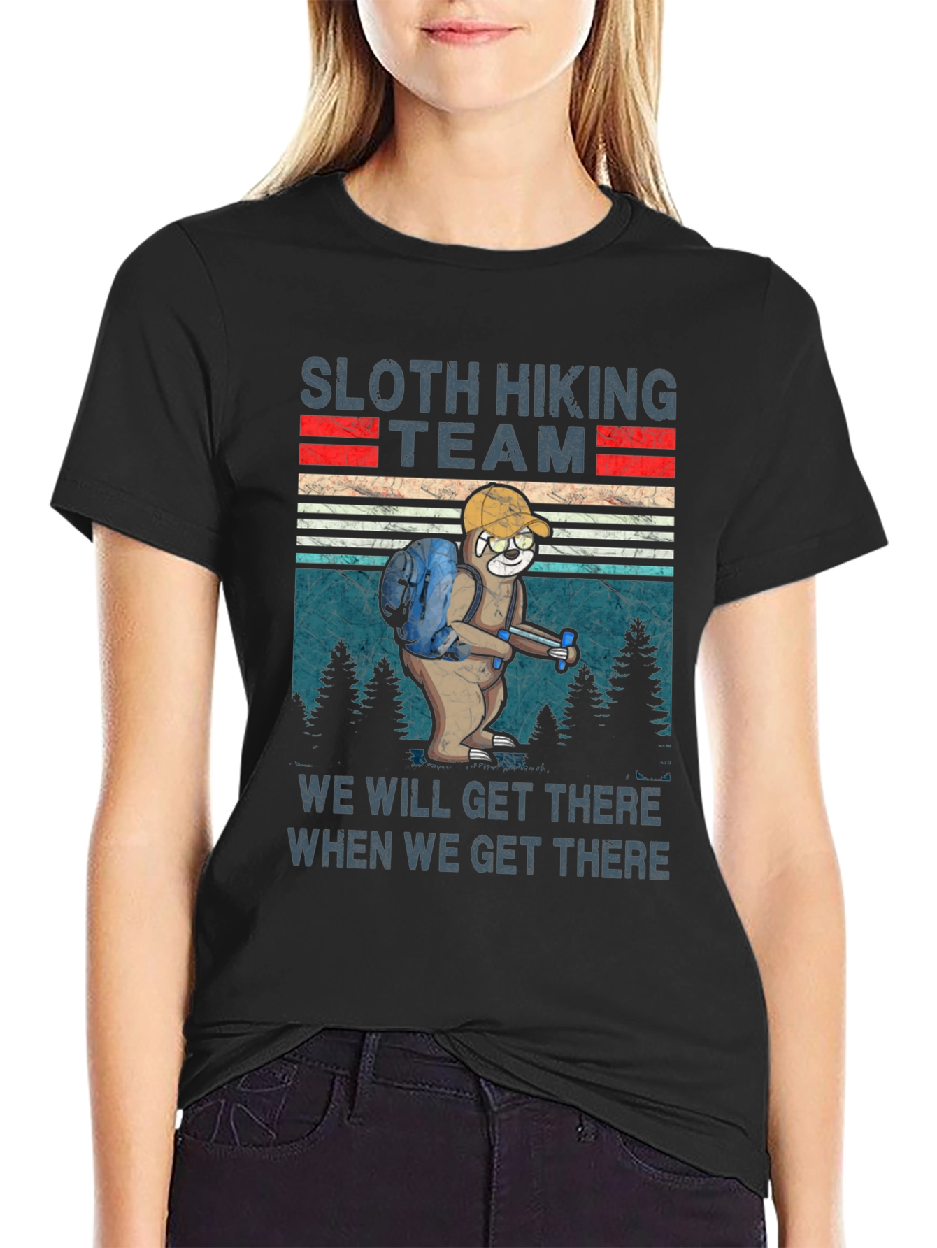 Sloth Hiking Team T-Shirt: We Will Get There