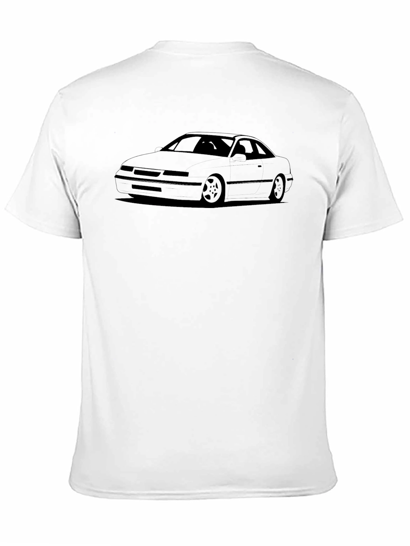 Car Silhouette Graphic Tee - Black