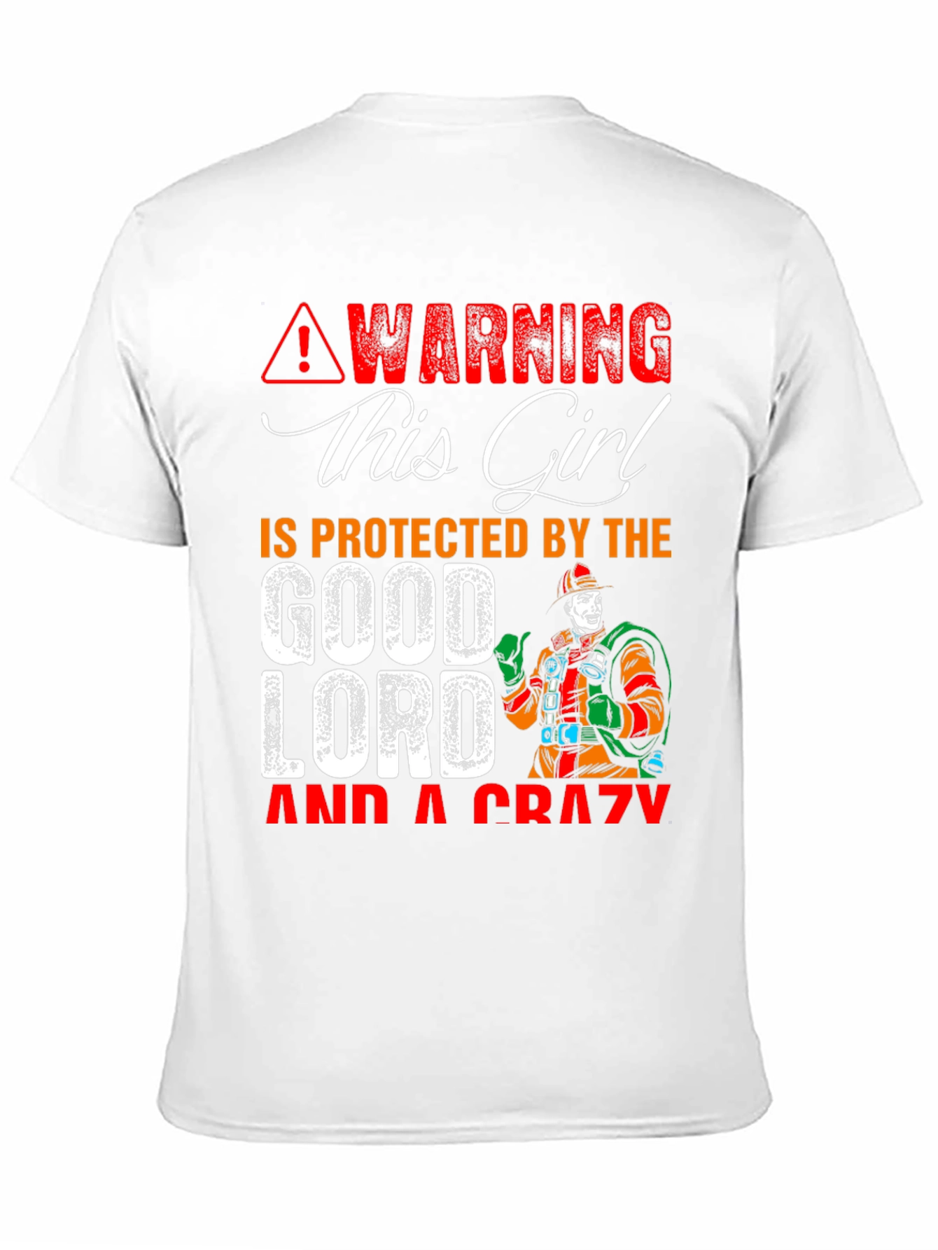 Warning This Girl is Protected Graphic T-Shirt