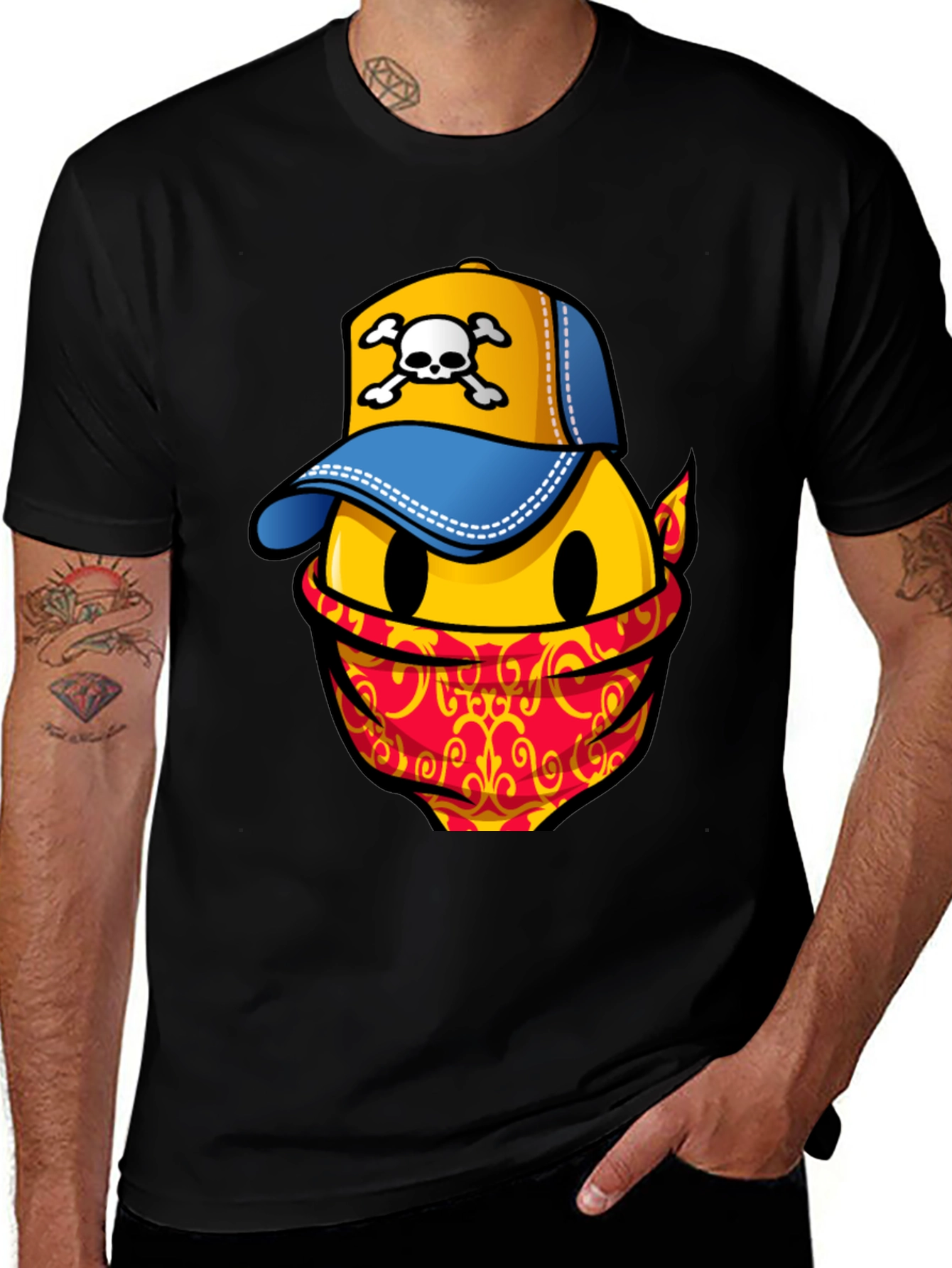 Smiley Face Bandit Graphic Tee