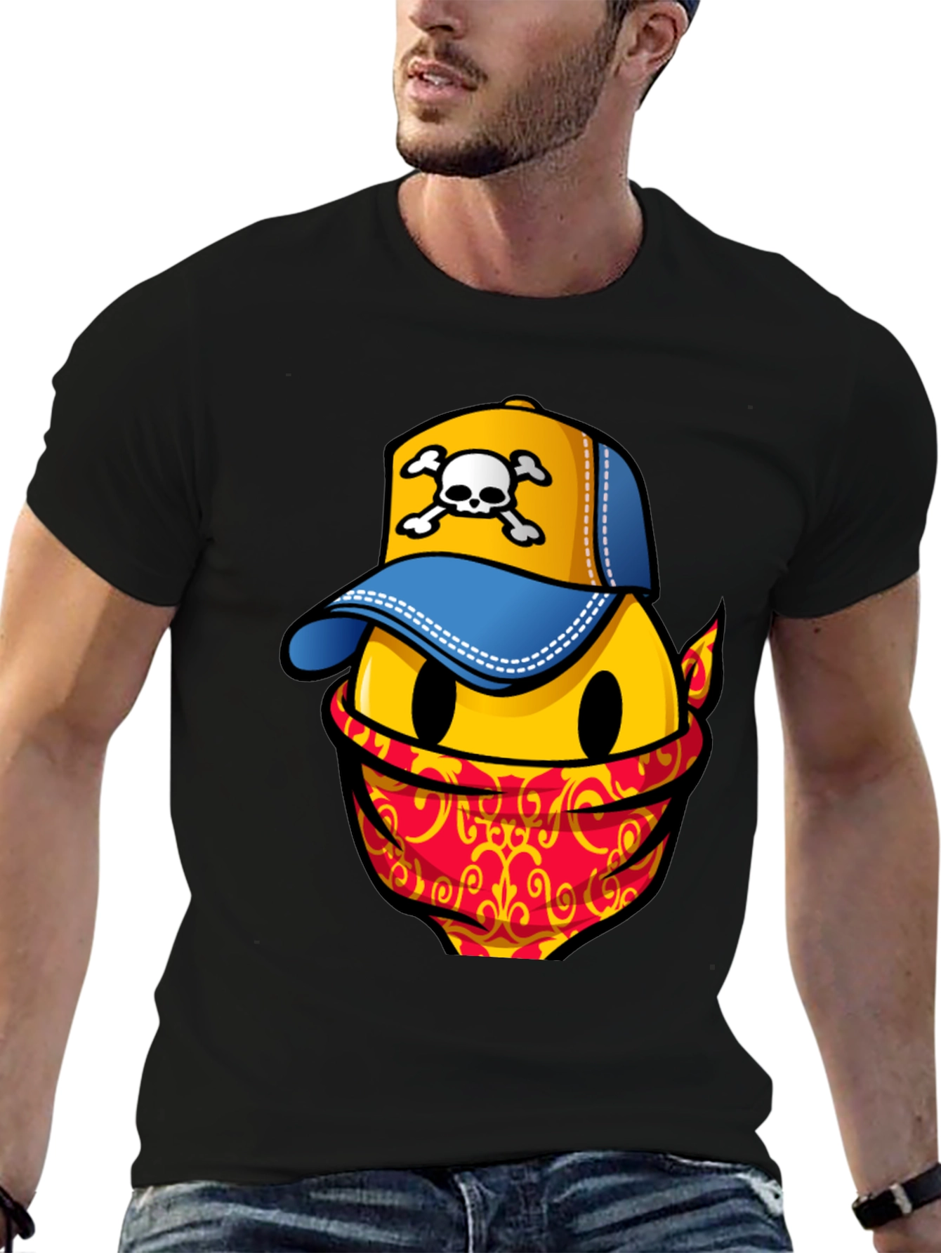 Smiley Face Bandit Graphic Tee