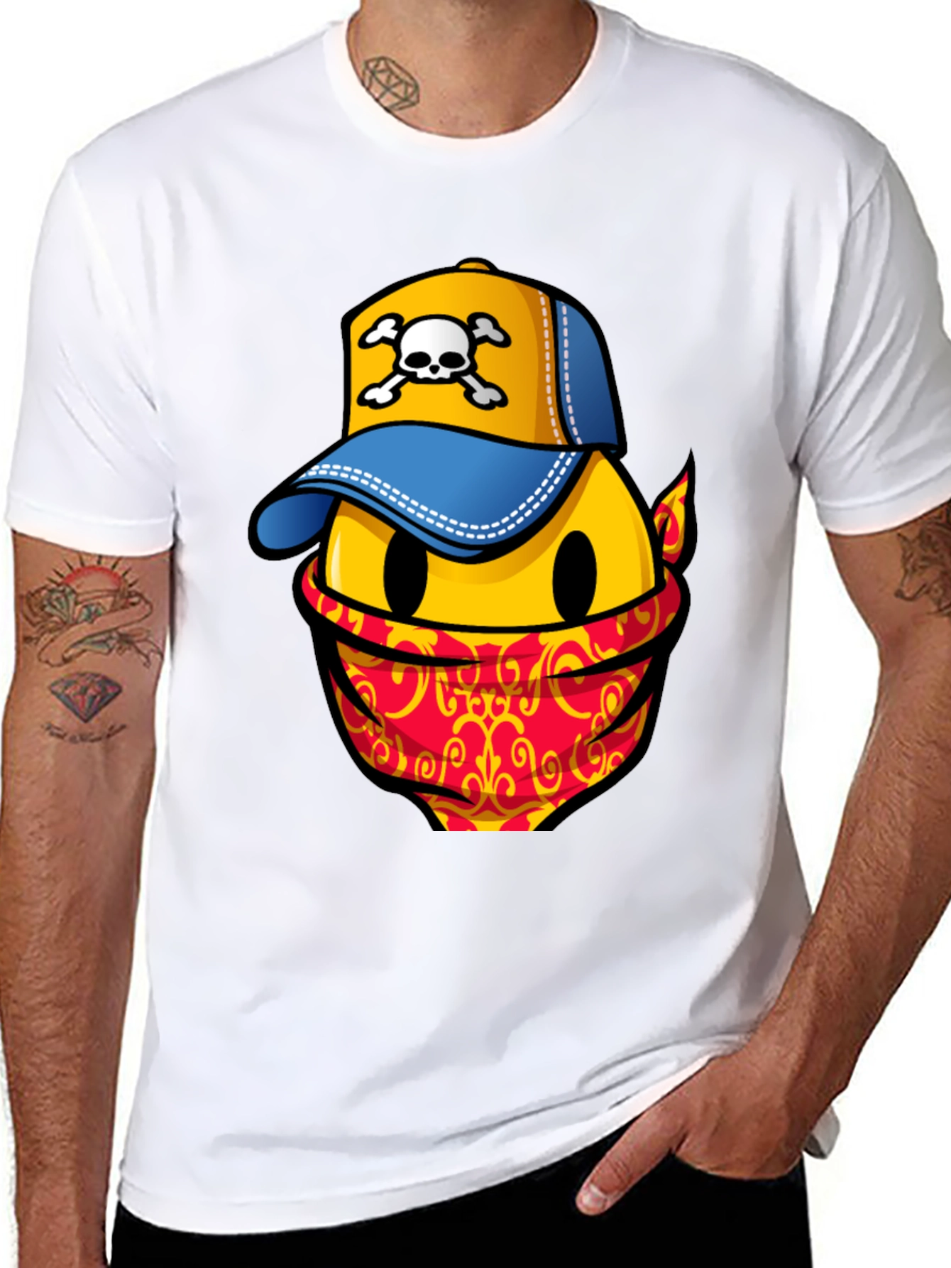 Smiley Face Bandit Graphic Tee
