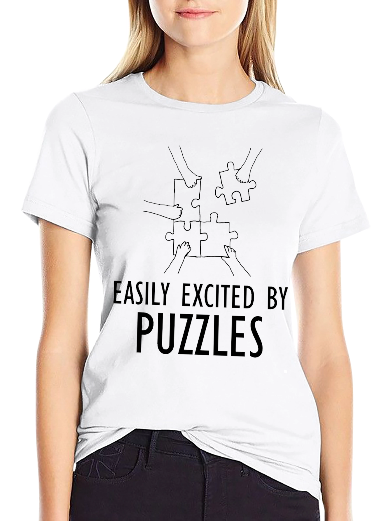 Easily Excited By Puzzles T-Shirt