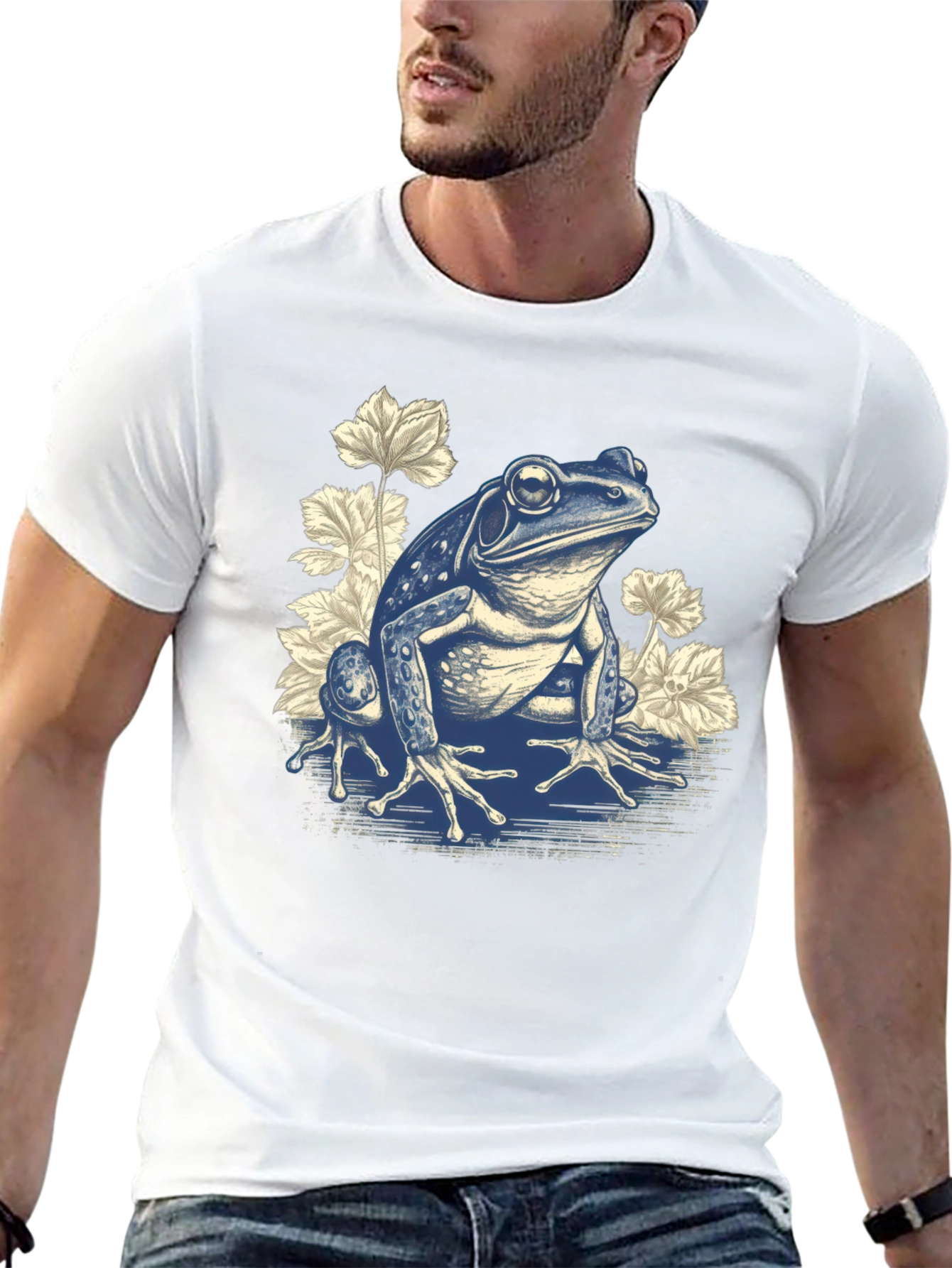 Frog Graphic Print T-Shirt