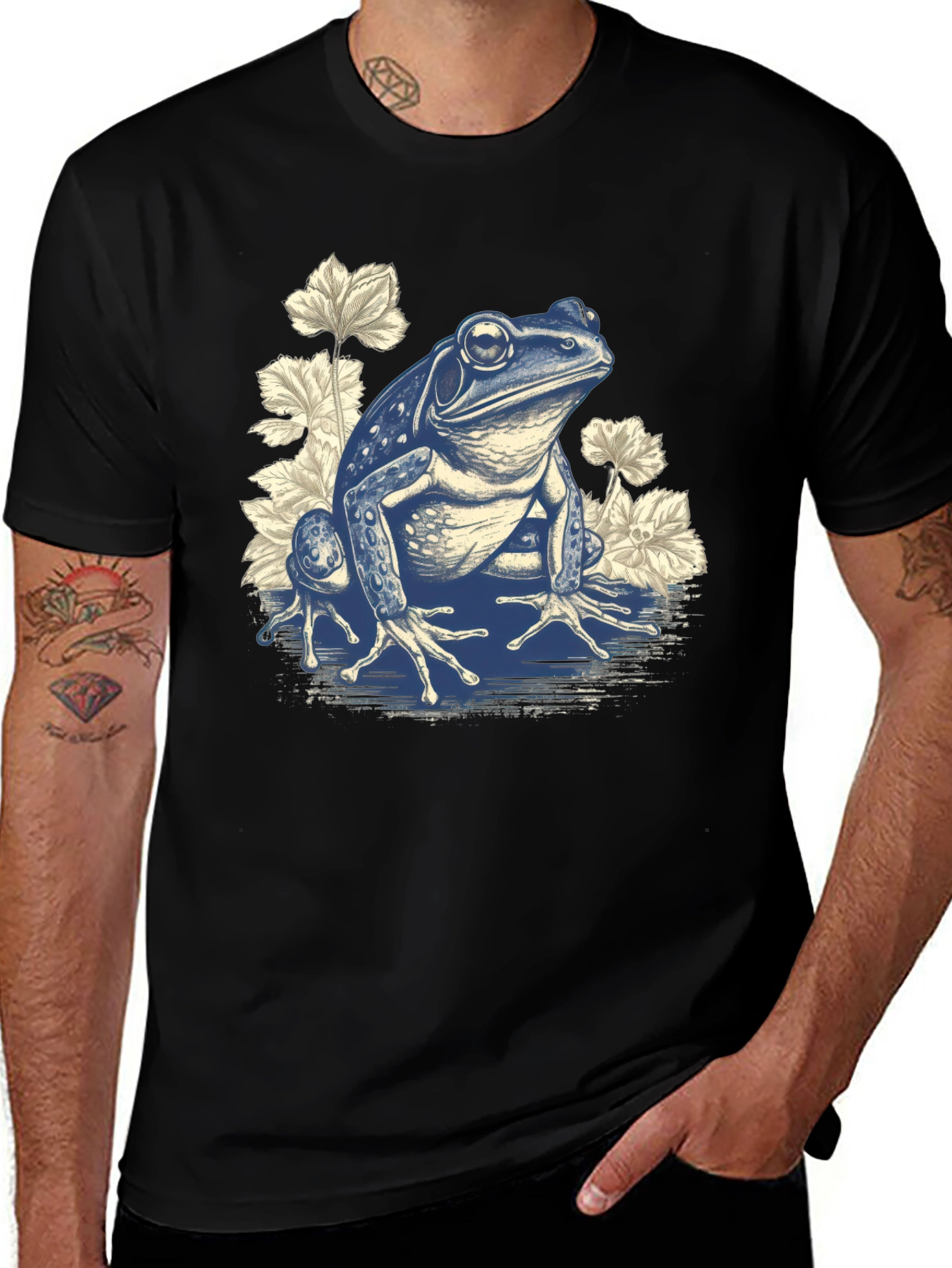 Frog Graphic Print T-Shirt