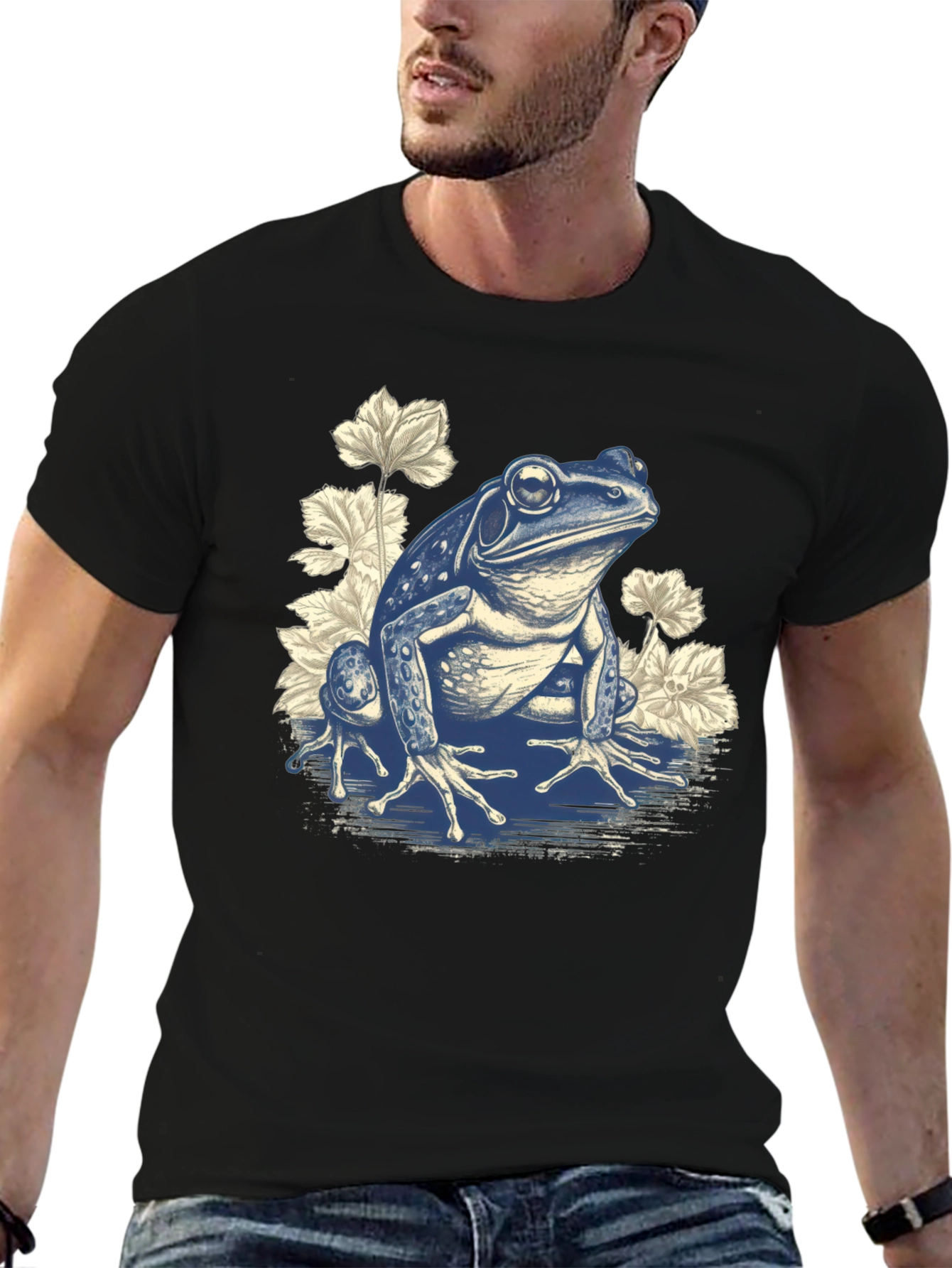 Frog Graphic Print T-Shirt