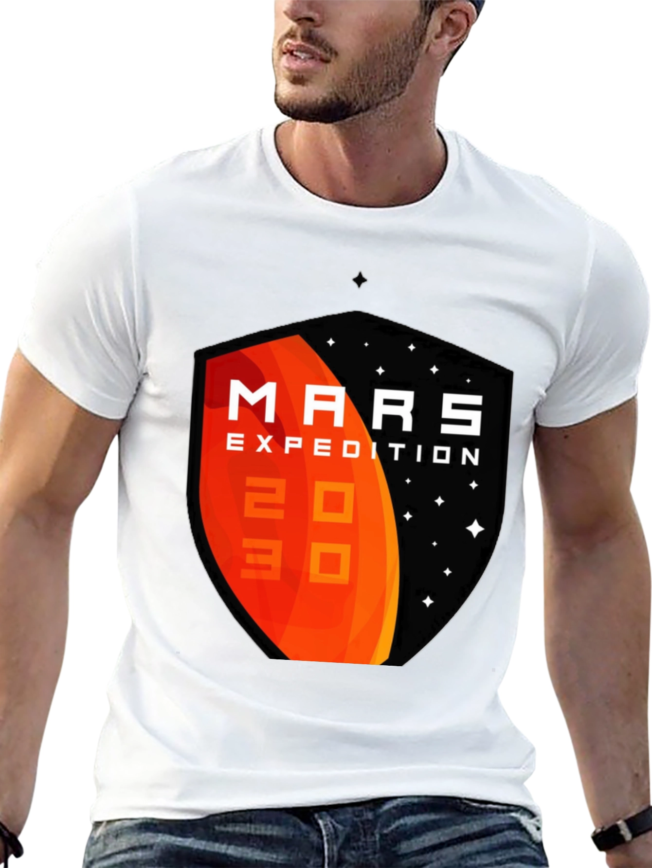 Mars Expedition 2030 Black T-Shirt