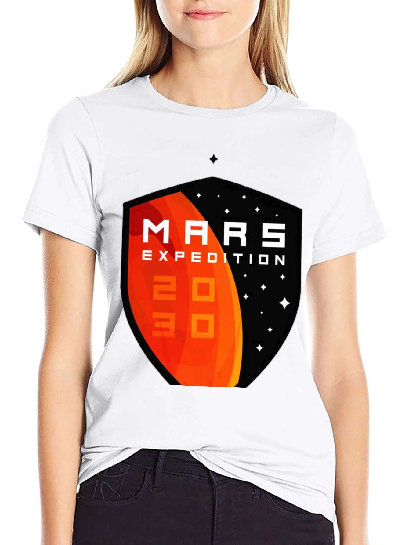 Mars Expedition 2030 Black T-Shirt