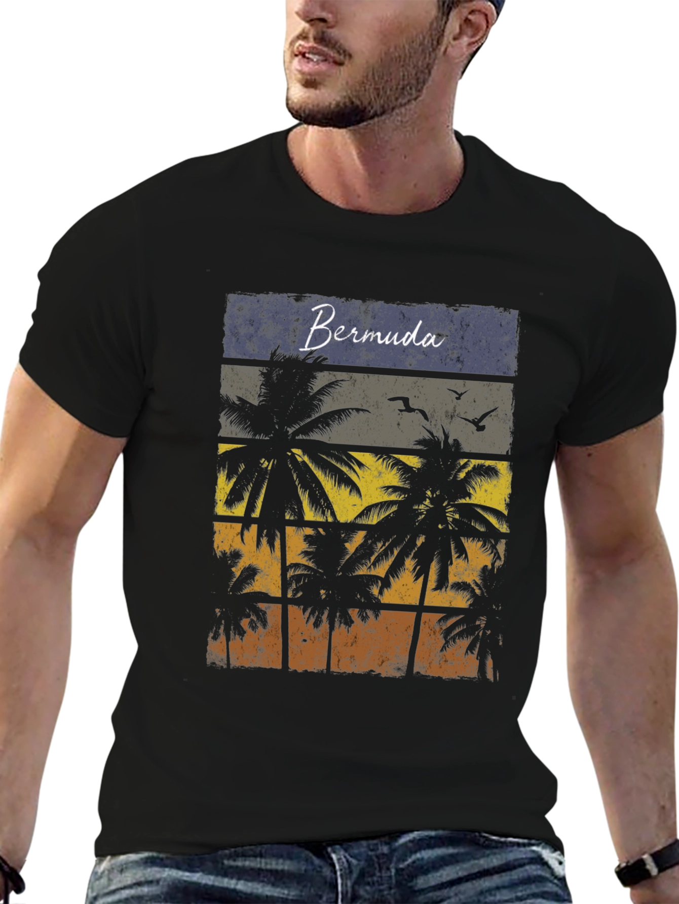 Bermuda Palms Graphic Tee - Island Vibes