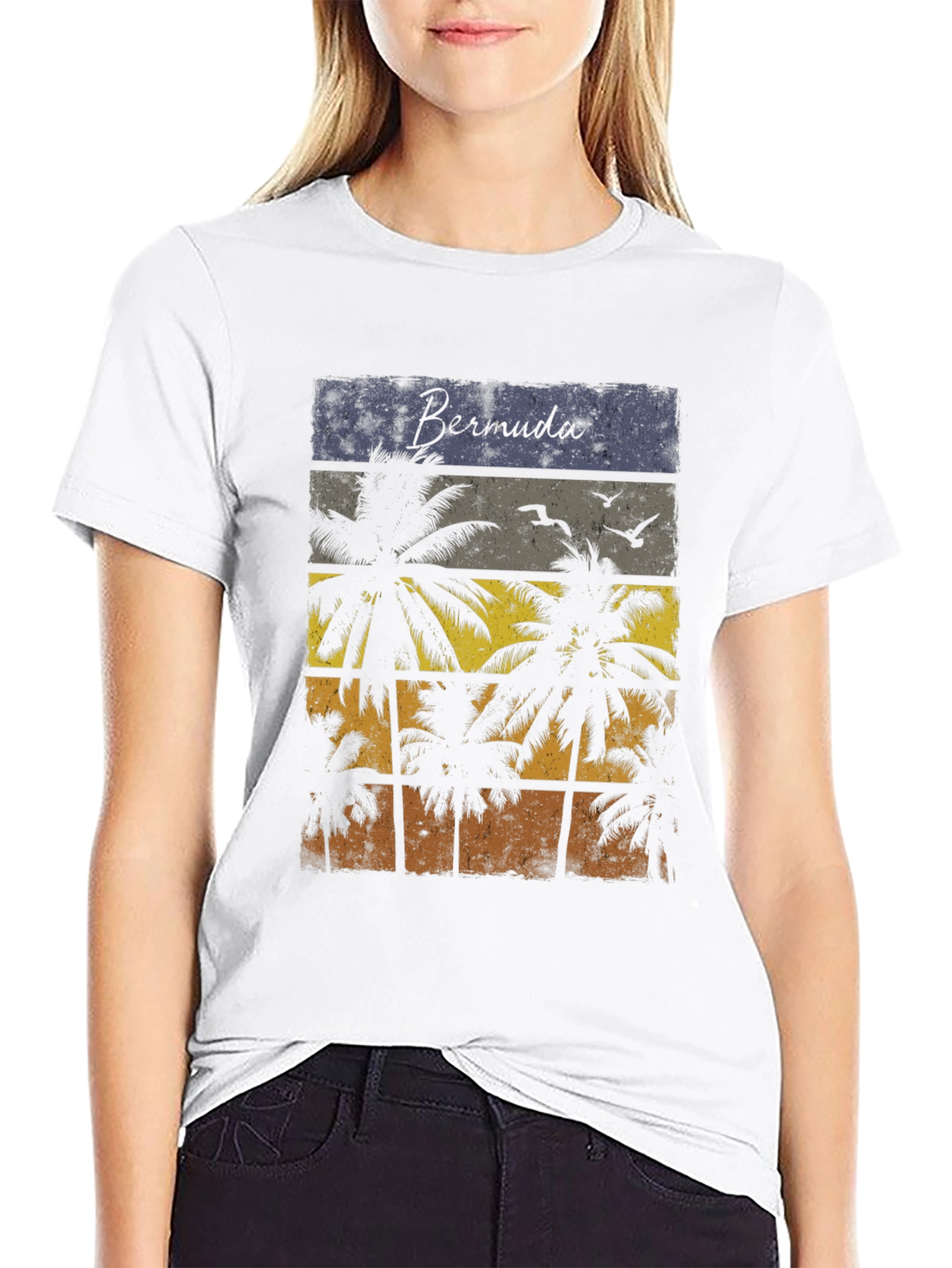 Bermuda Palms Graphic Tee - Island Vibes