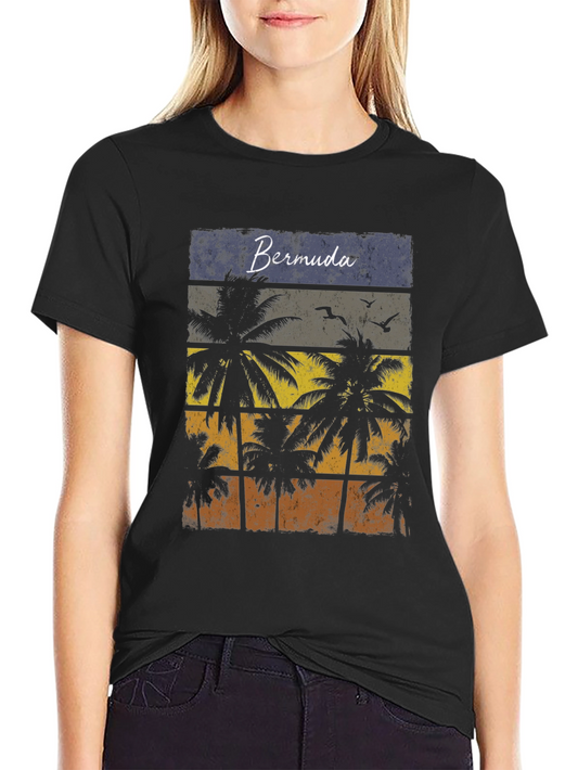Bermuda Palms Graphic Tee - Island Vibes