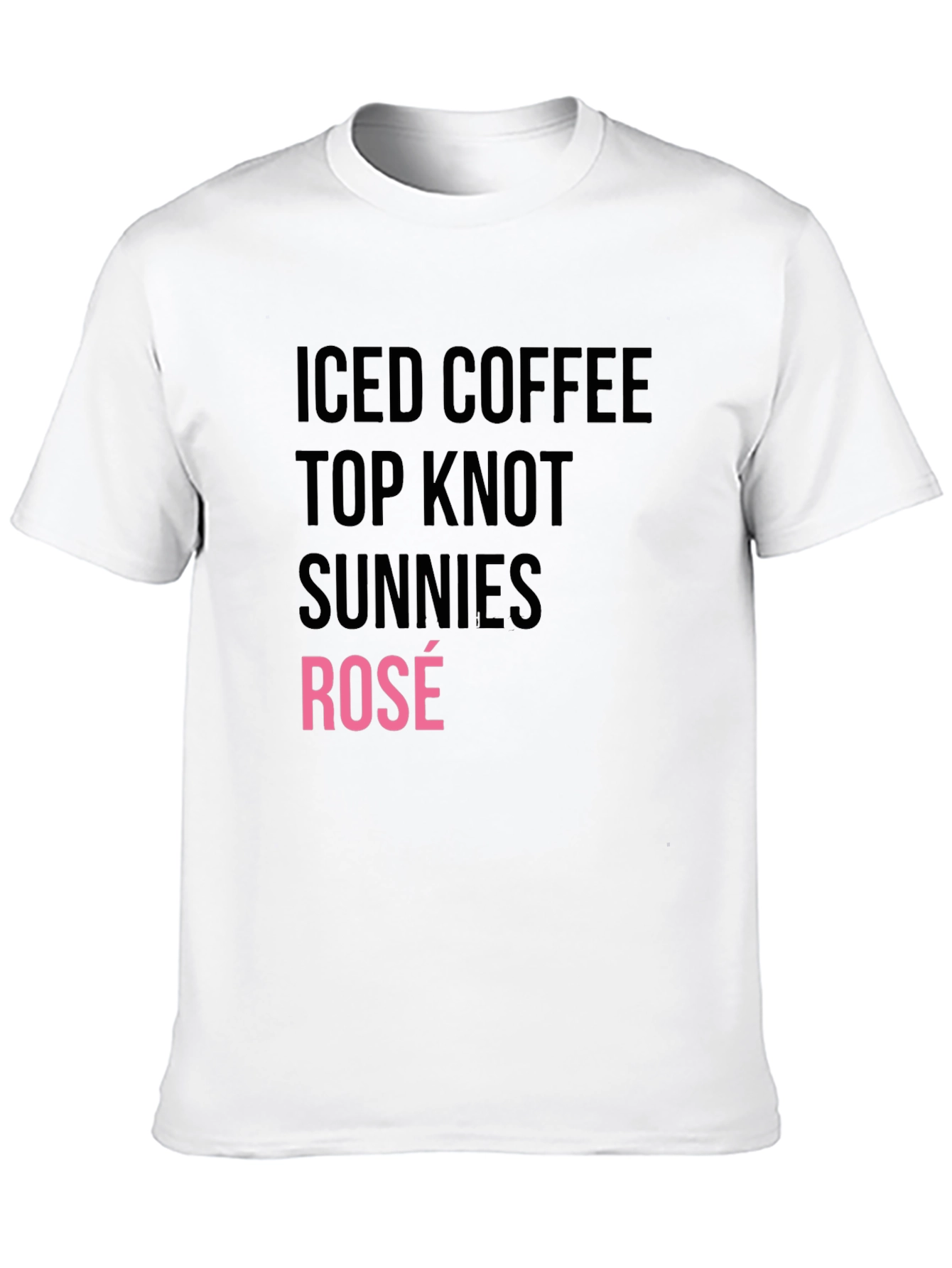 Iced Coffee Top Knot Sunnies Rosé T-Shirt