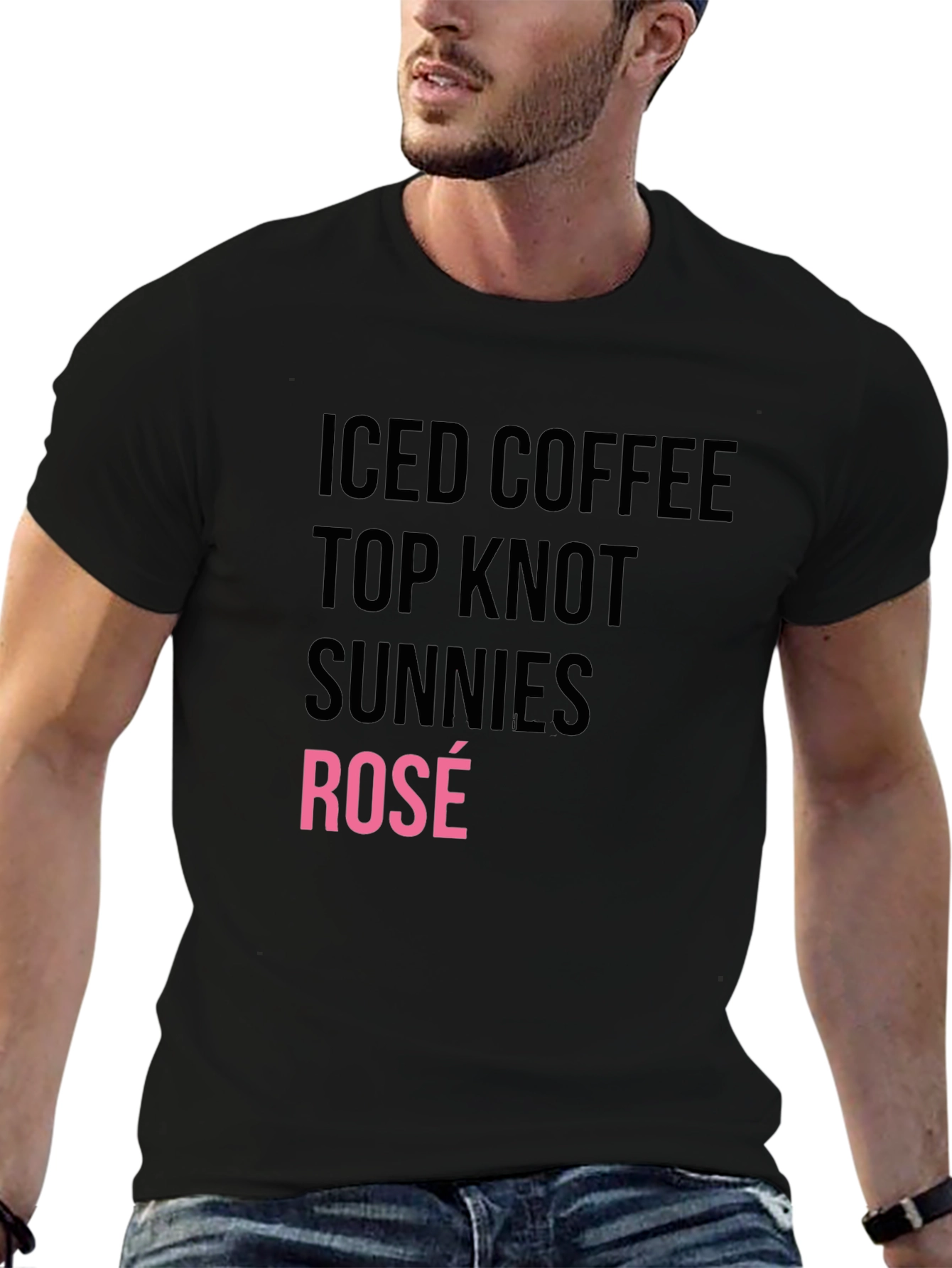 Iced Coffee Top Knot Sunnies Rosé T-Shirt
