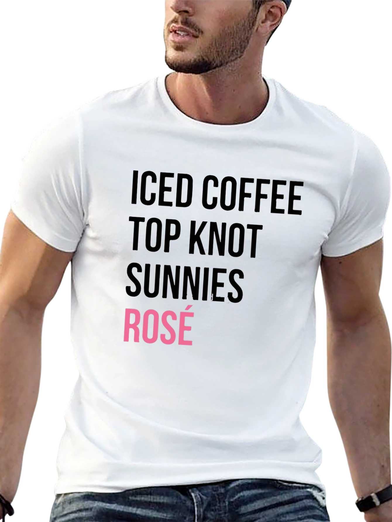 Iced Coffee Top Knot Sunnies Rosé T-Shirt