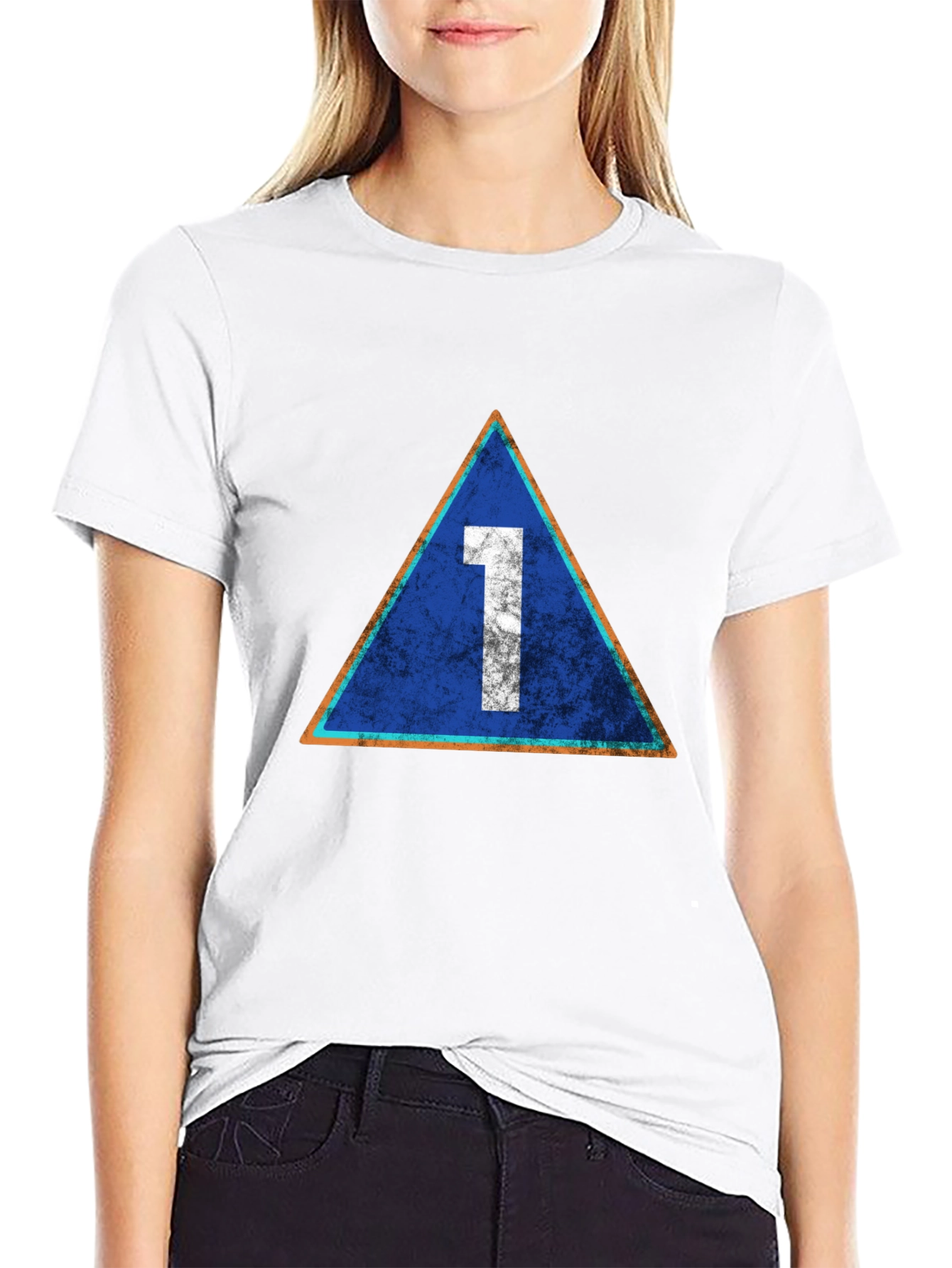 Retro Number 1 Graphic Tee - Casual Cotton T-Shirt