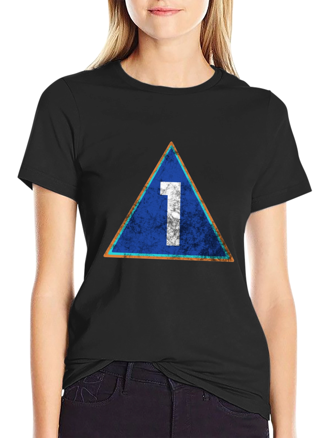 Retro Number 1 Graphic Tee - Casual Cotton T-Shirt