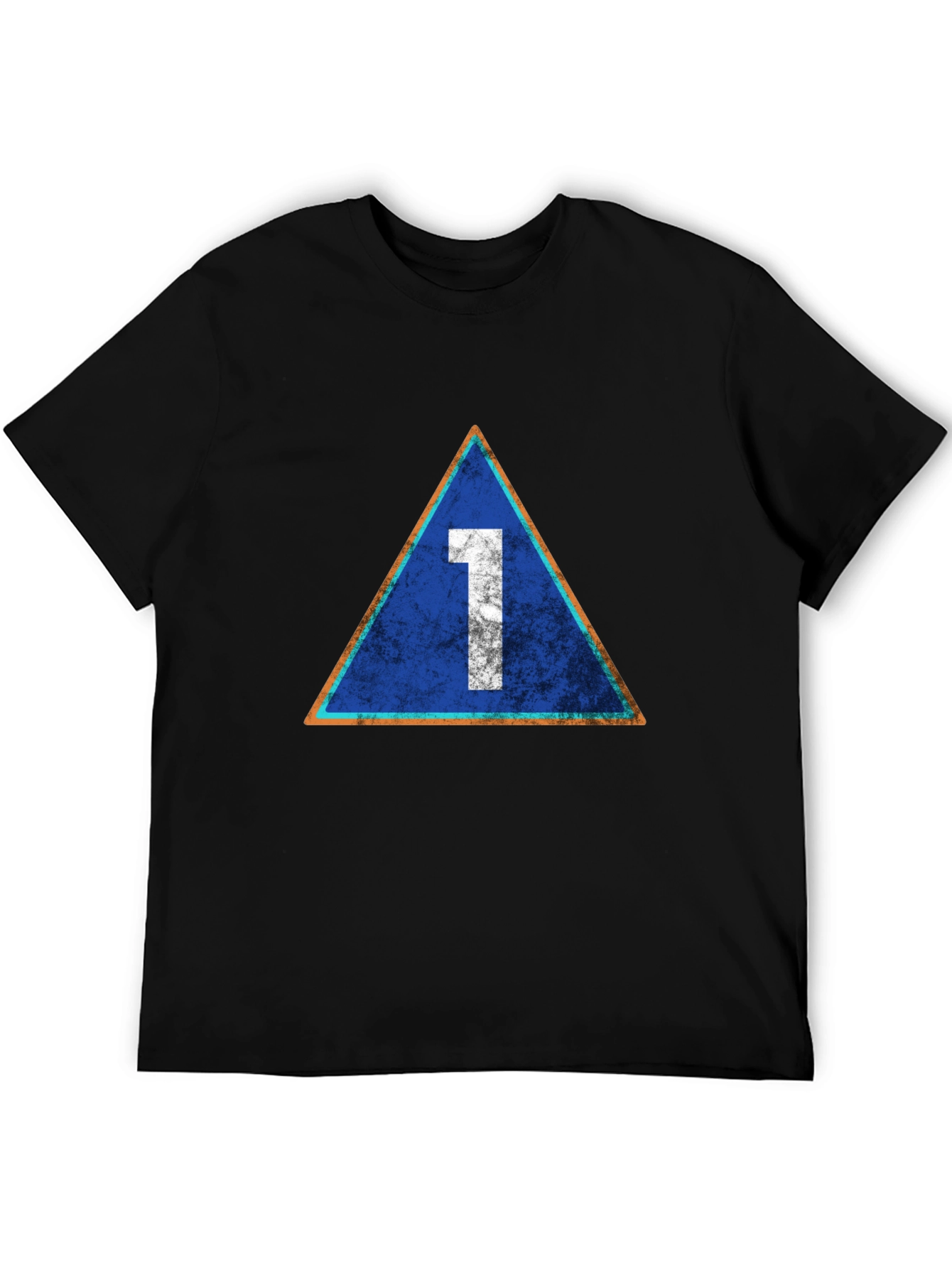 Retro Number 1 Graphic Tee - Casual Cotton T-Shirt
