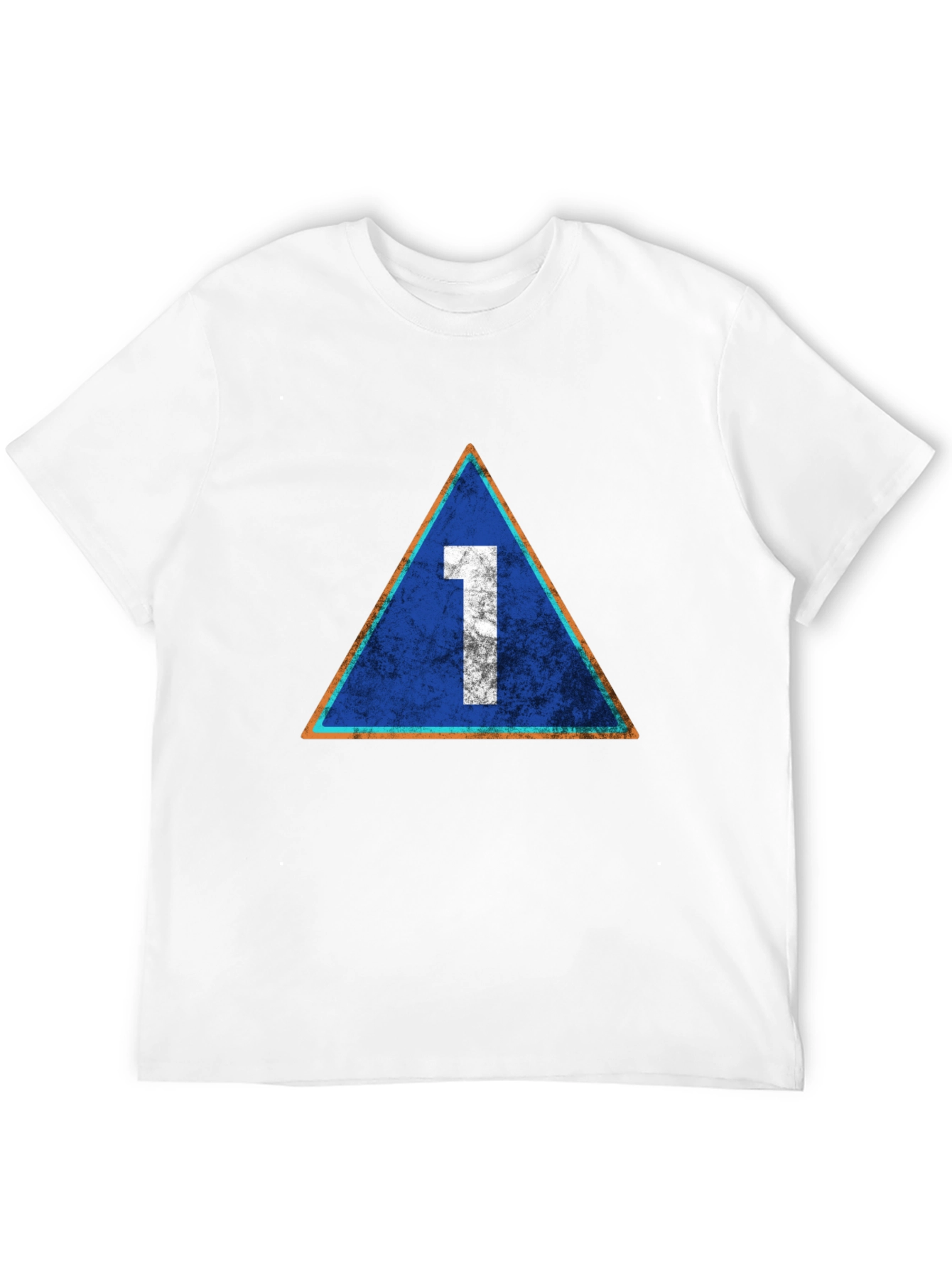 Retro Number 1 Graphic Tee - Casual Cotton T-Shirt