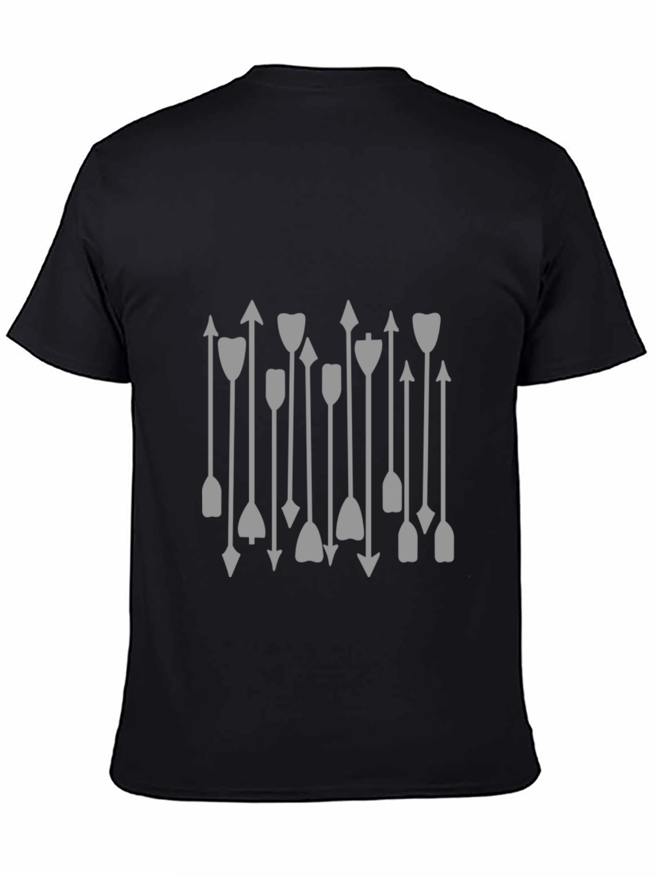 Arrow Graphic Print Black T-Shirt